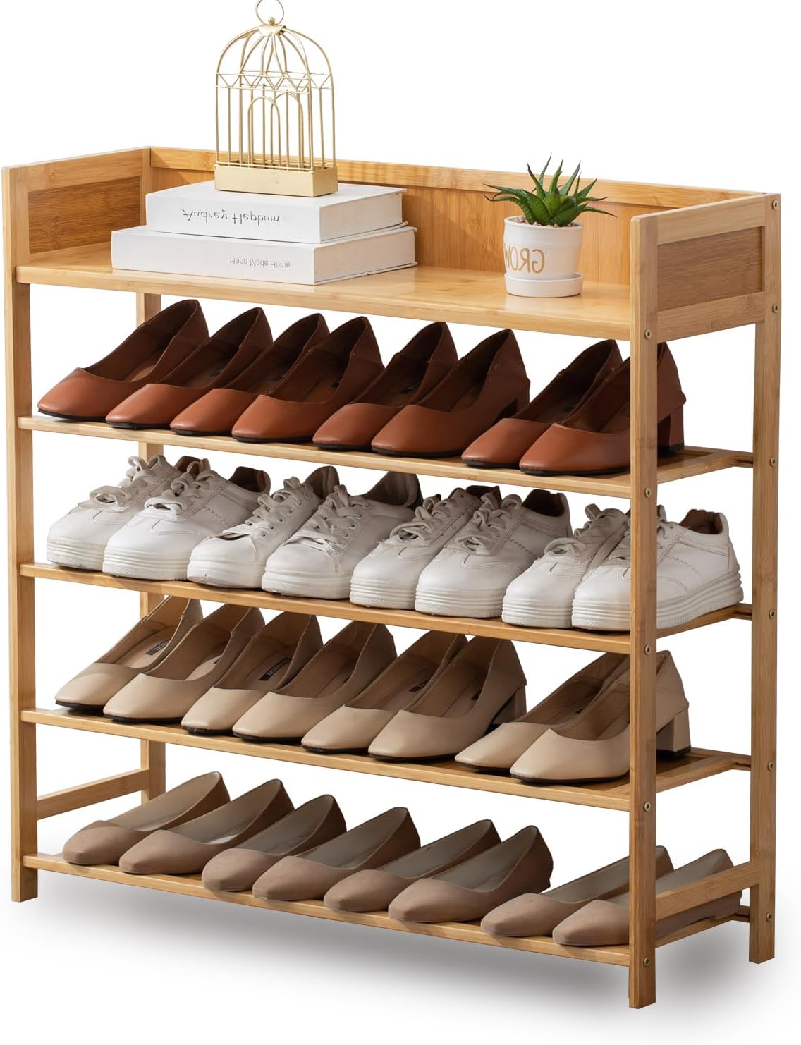Latifolia Bamboo Shoe Rack 5-Tier Organizer
