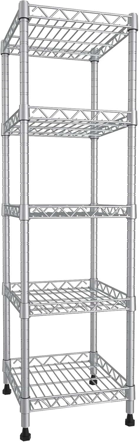 GIOTORENT 5 Tier Standing Metal Shelving Unit