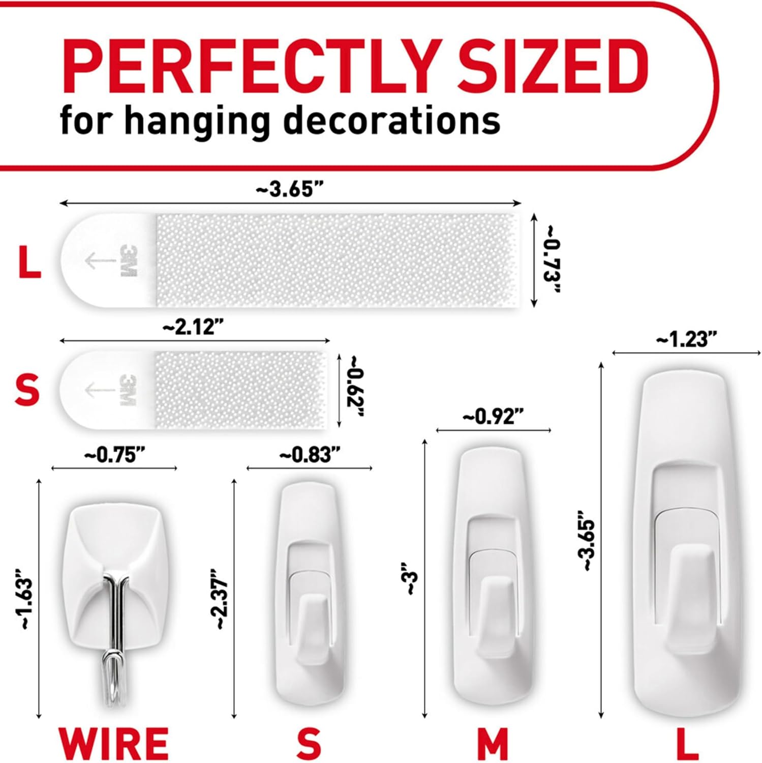 Command Variety Pack 10 Picture Strips 6 Wire Hooks 8 Utility Hooks