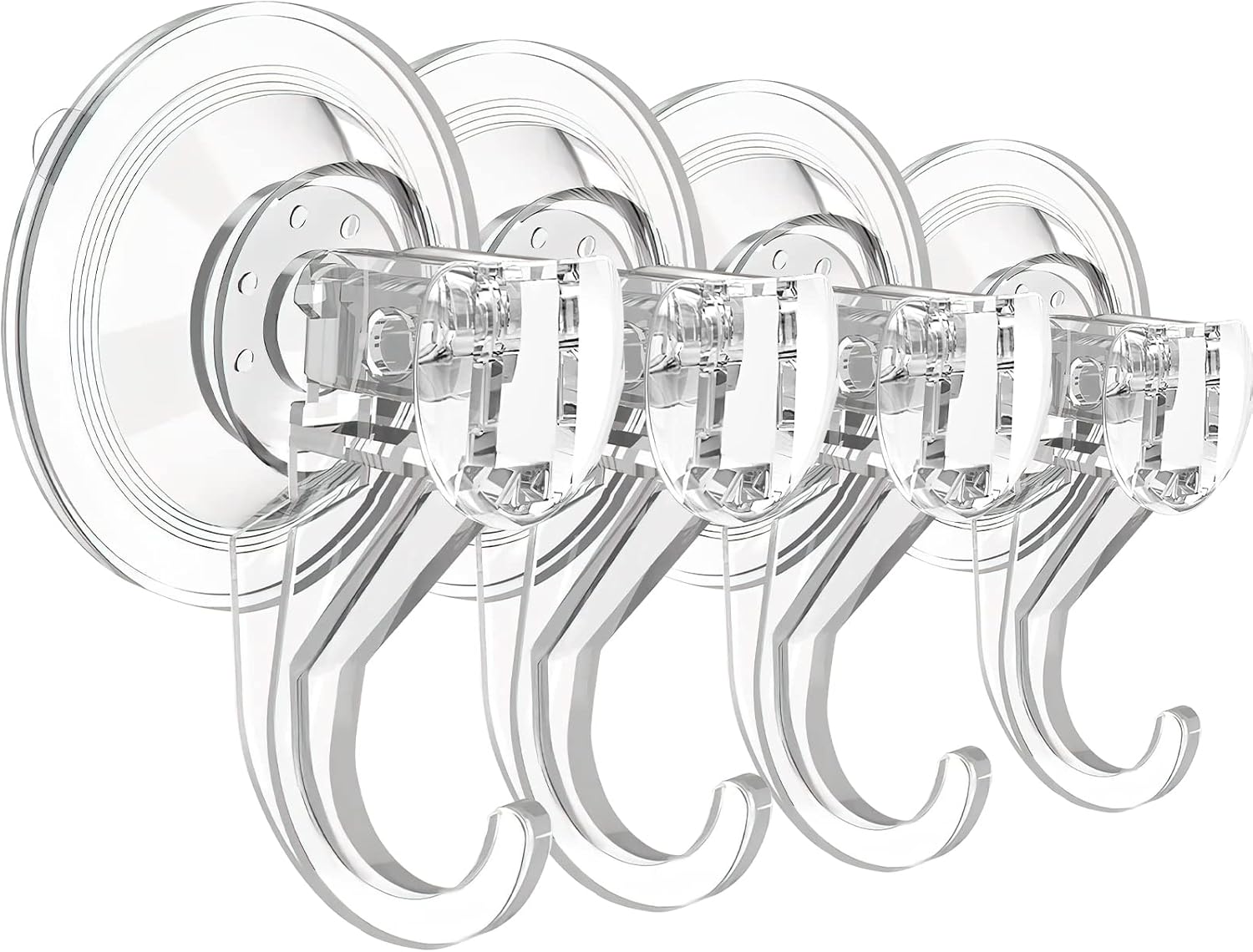 EAMOMORK Heavy Duty Suction Cup Hooks 4 Pack