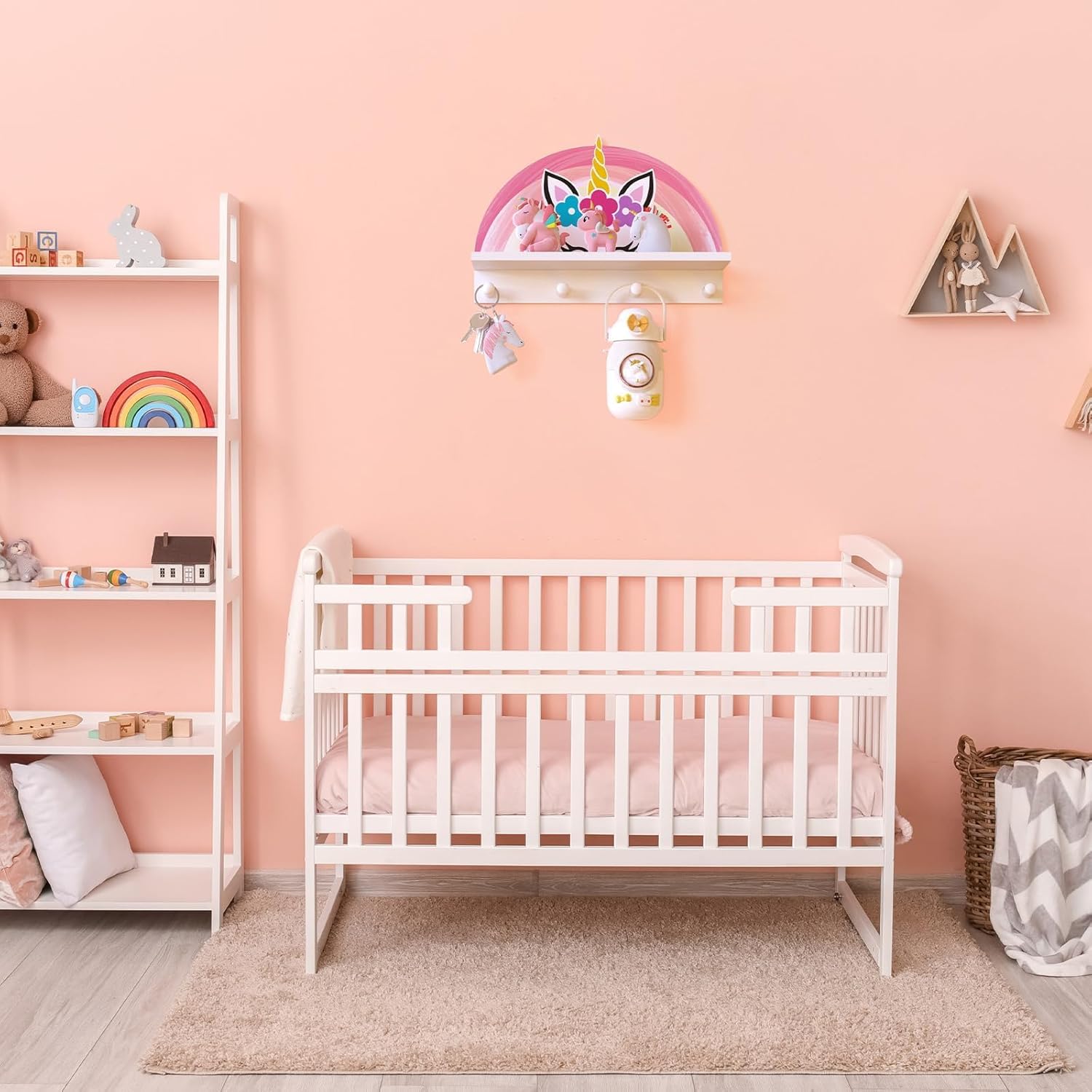 Garybank Unicorn Wall Shelf Decor for Girls Room