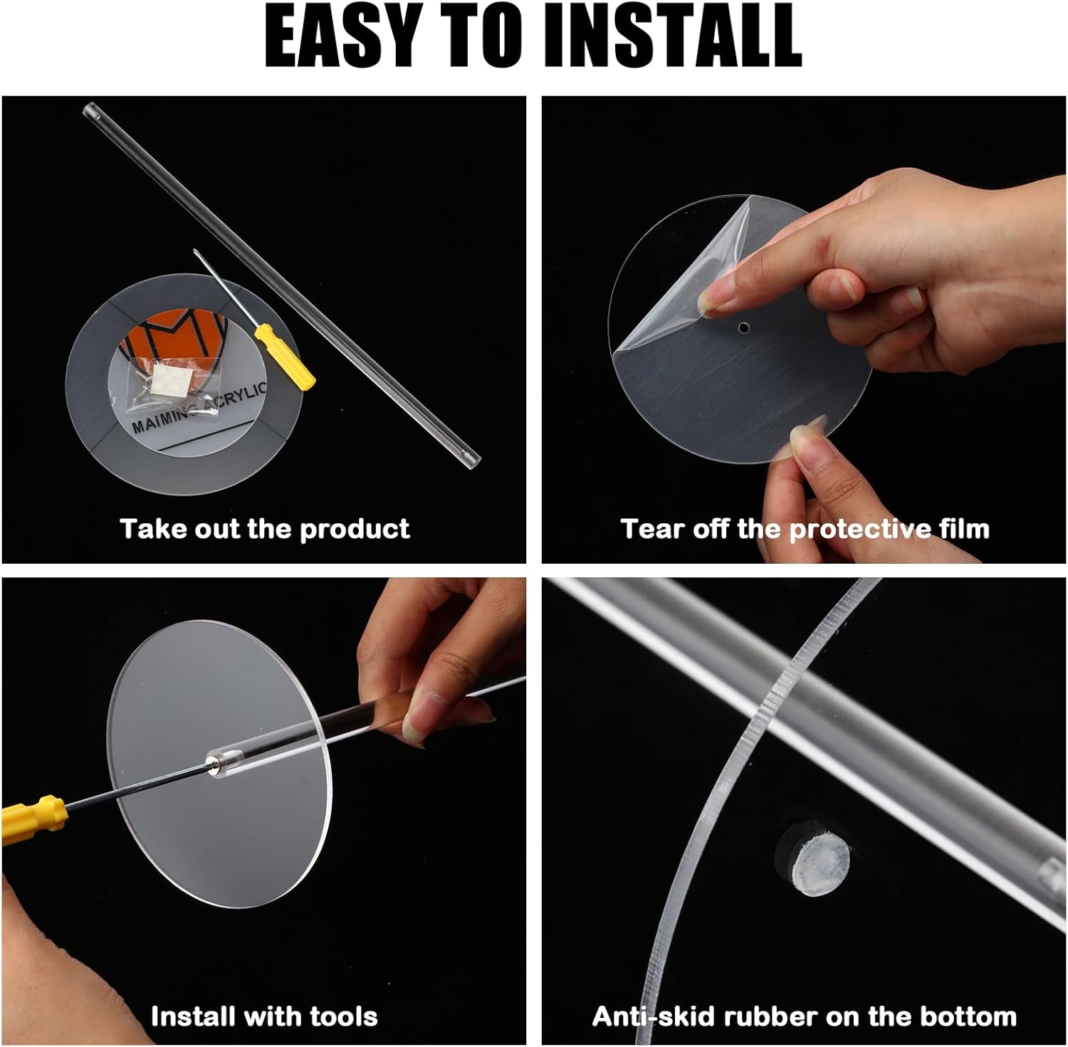 Leinuosen 8 Pcs 12 Hat Stand Display Rack for Hats Wigs and Masks