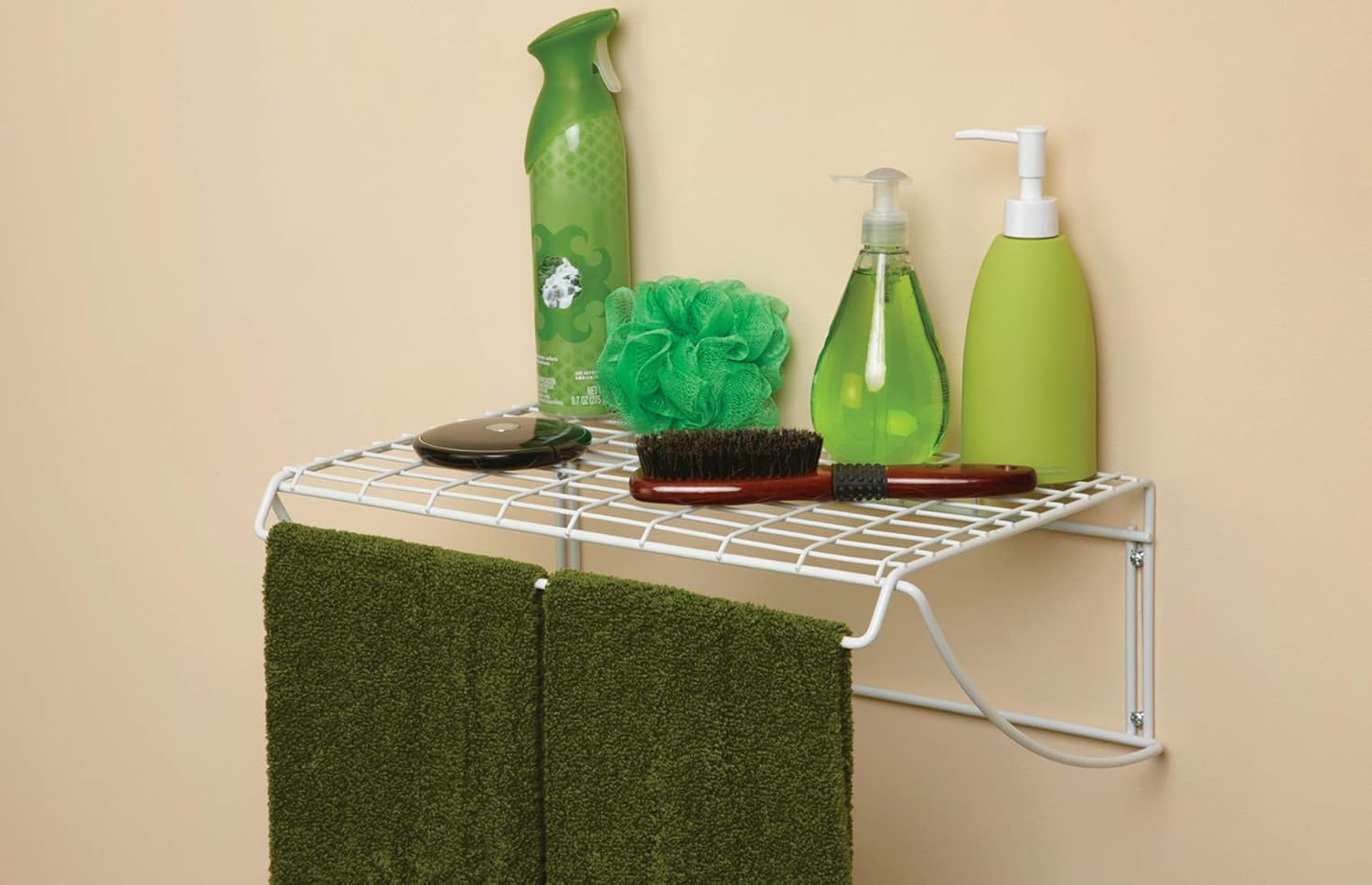 ClosetMaid 18 Inch Wide Laundry Utility Hanger Shelf White