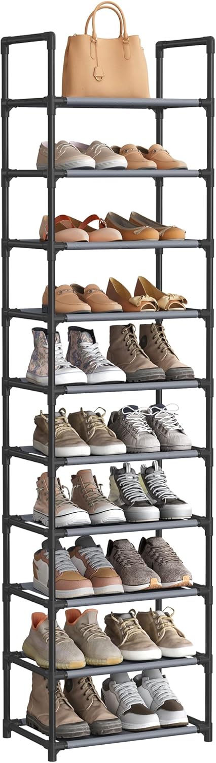 SONGMICS 10 Tier Free Standing Shoe Rack Organizer