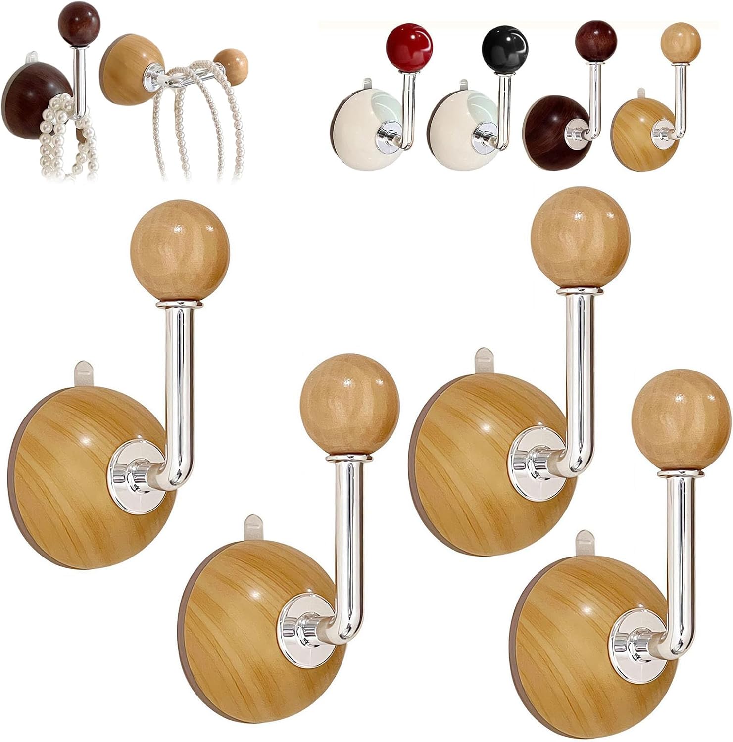 Suction Cup Hooks 4 Pack Multi-Purpose Universal Use