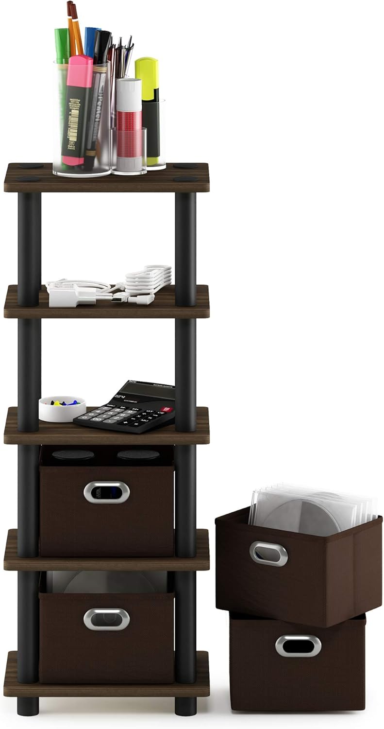 Furinno Turn-N-Tube 4-Bins Storage Rack