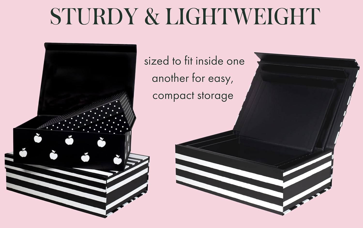 Kate Spade New York Lidded Storage Boxes 3 Pack