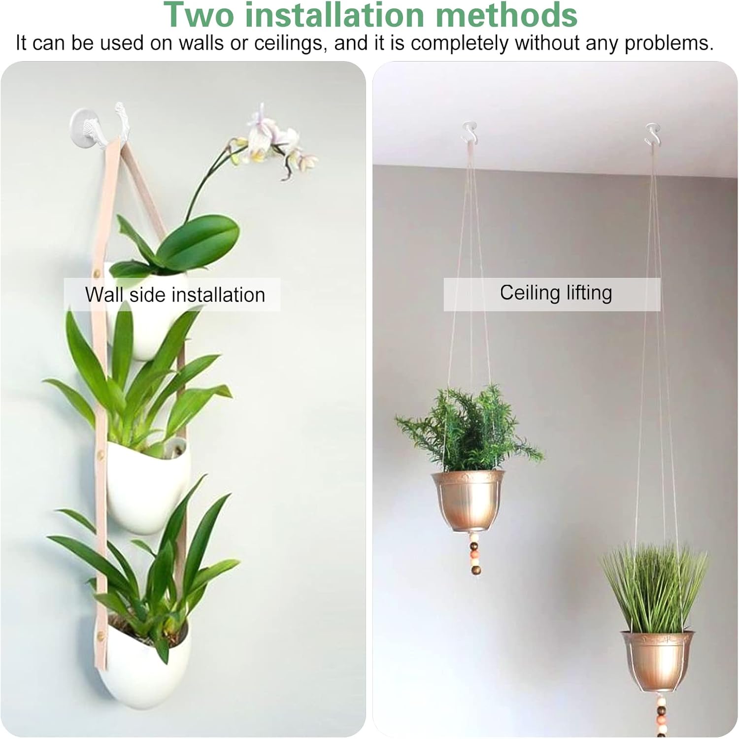 4 Sets Swag Hooks for Ceiling and Wall Hanging Heavy Duty Metal Hooks with Load Capacity 26 Lb