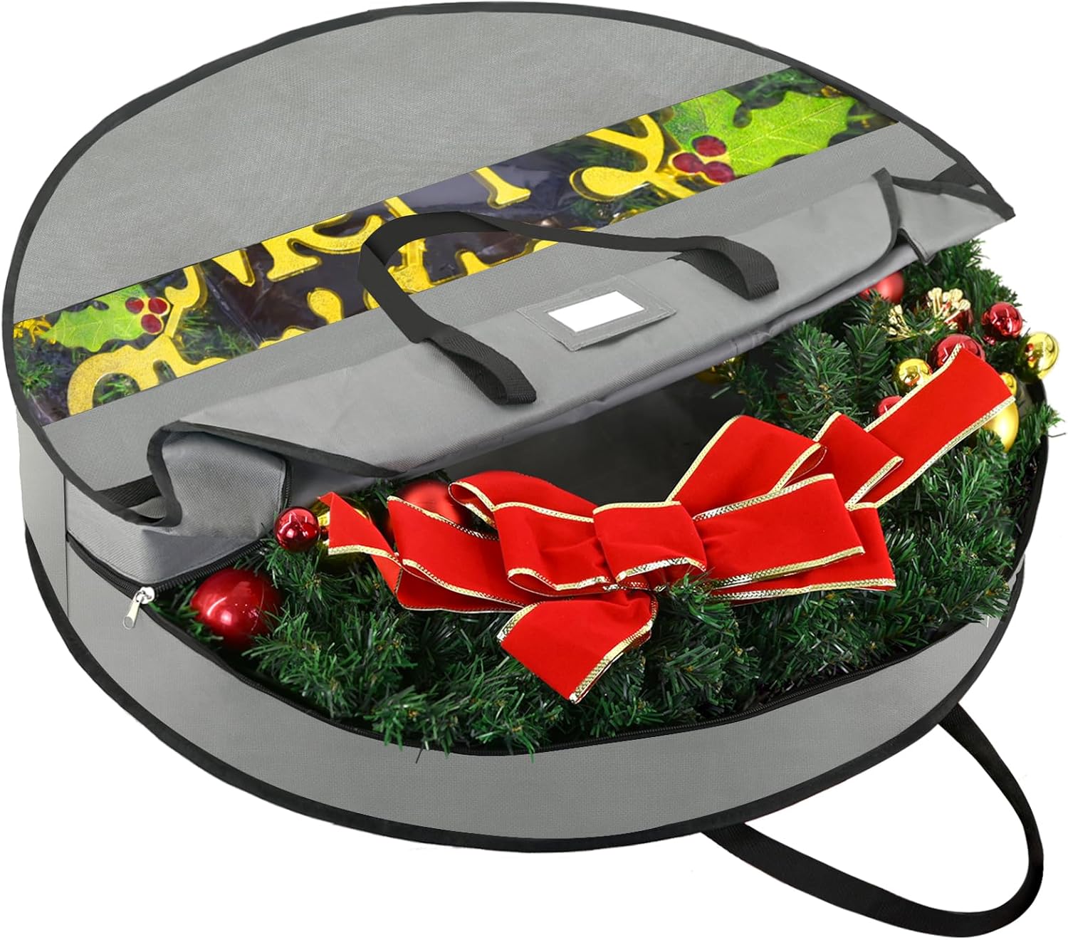 BALEINE Premium Wreath Container with 75ft Storage Bag
