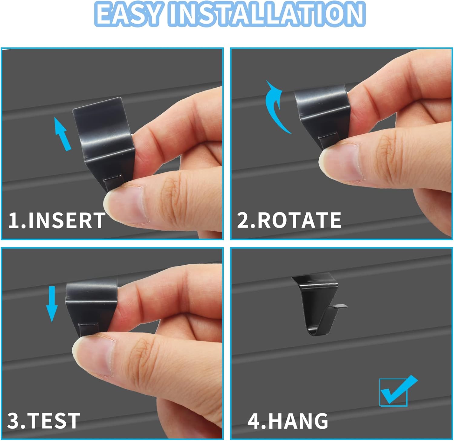 Biaungdo 12 Pcs Vinyl Siding Hooks Heavy Duty