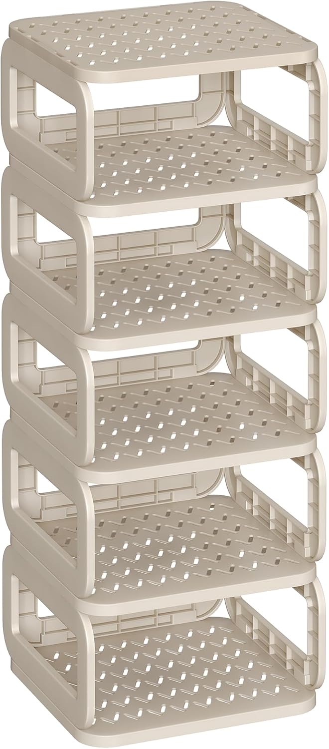SONGMICS Narrow Shoe Rack with 6 Shelves