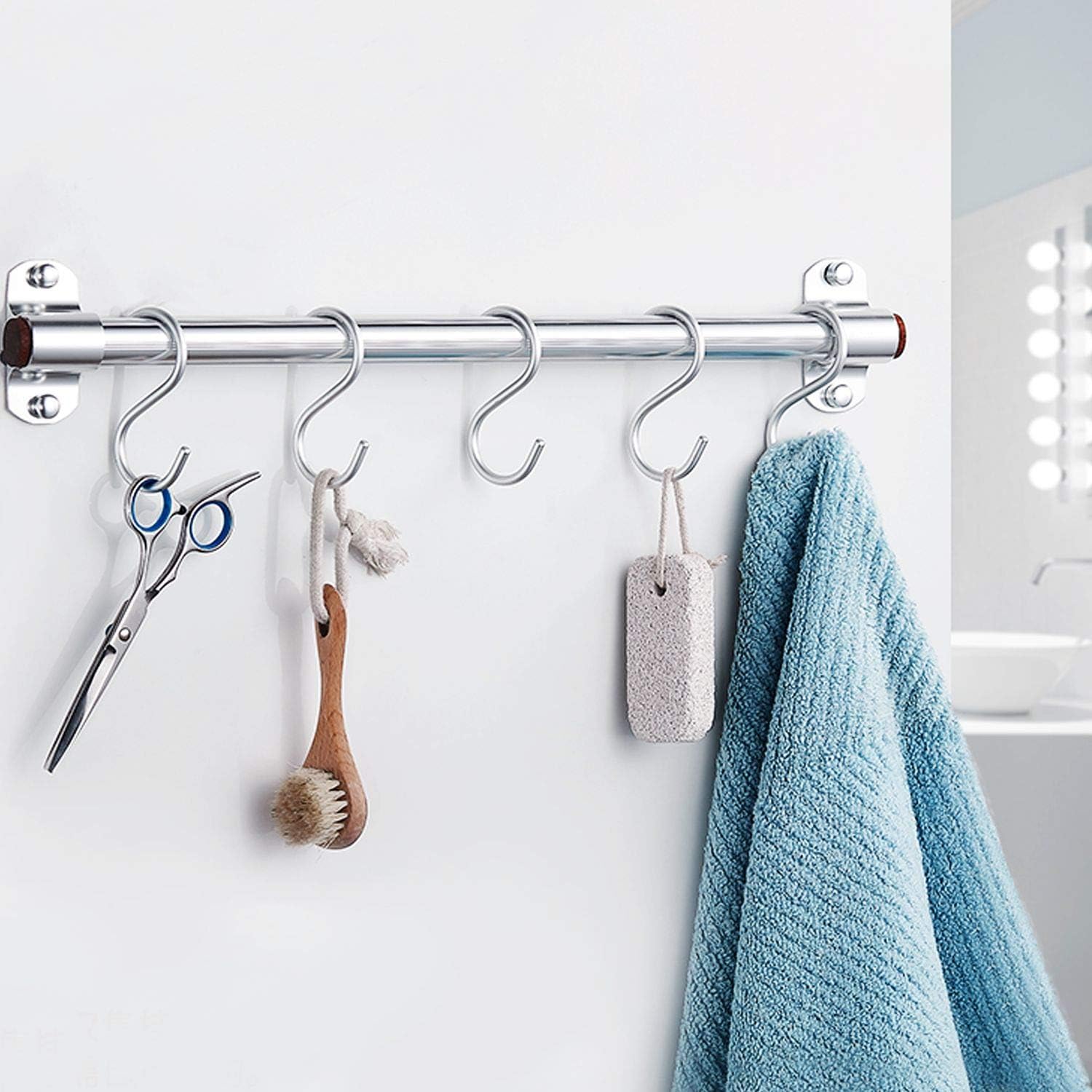 100 Pack 275 Inch S Hooks Stainless Steel Heavy Duty Hooks for Pans Pots Clothes Plants Coffee Cups