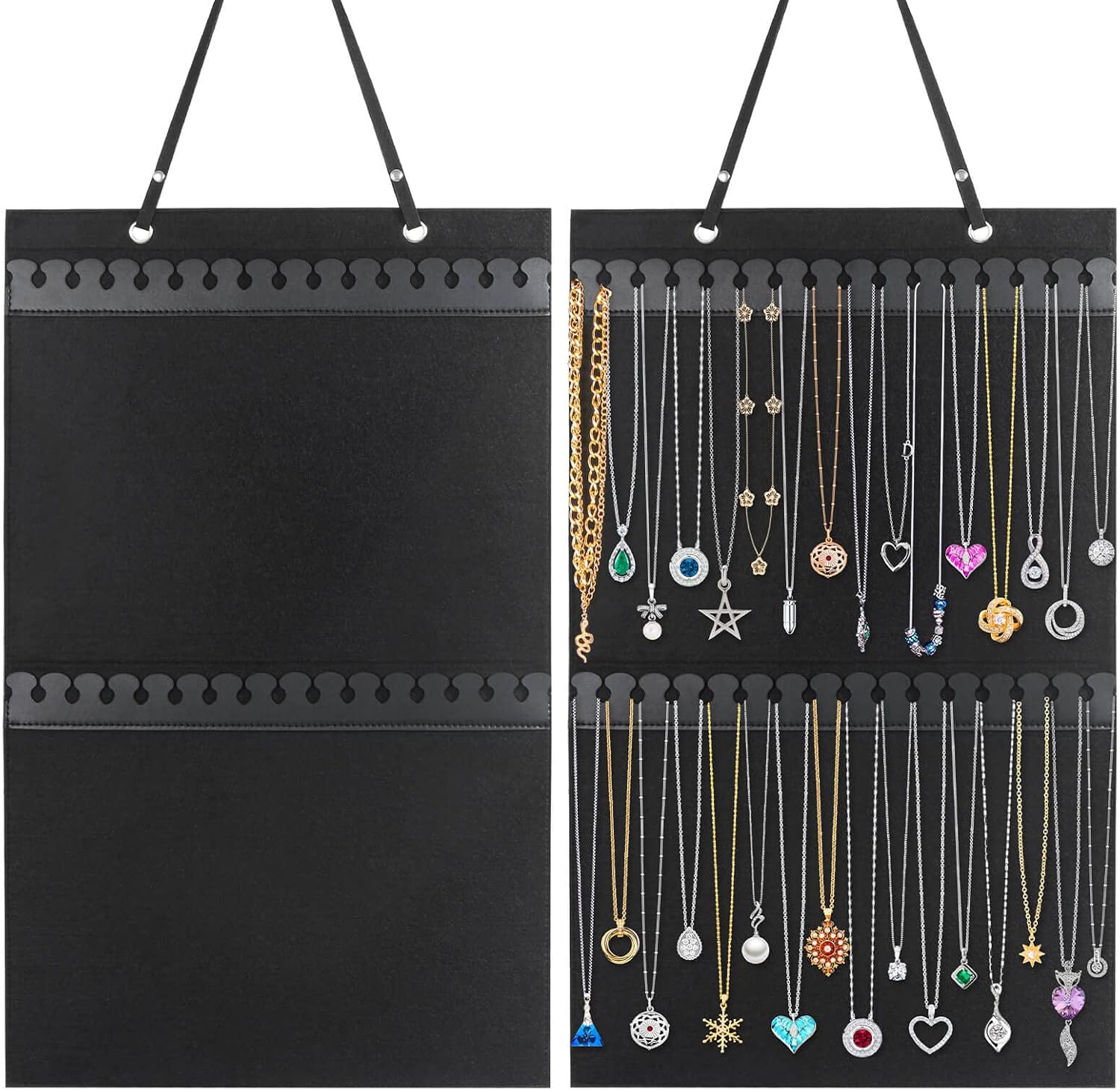 Caffox Jewelry Holder 32 Hook Storage for Necklaces Bracelets Ankles