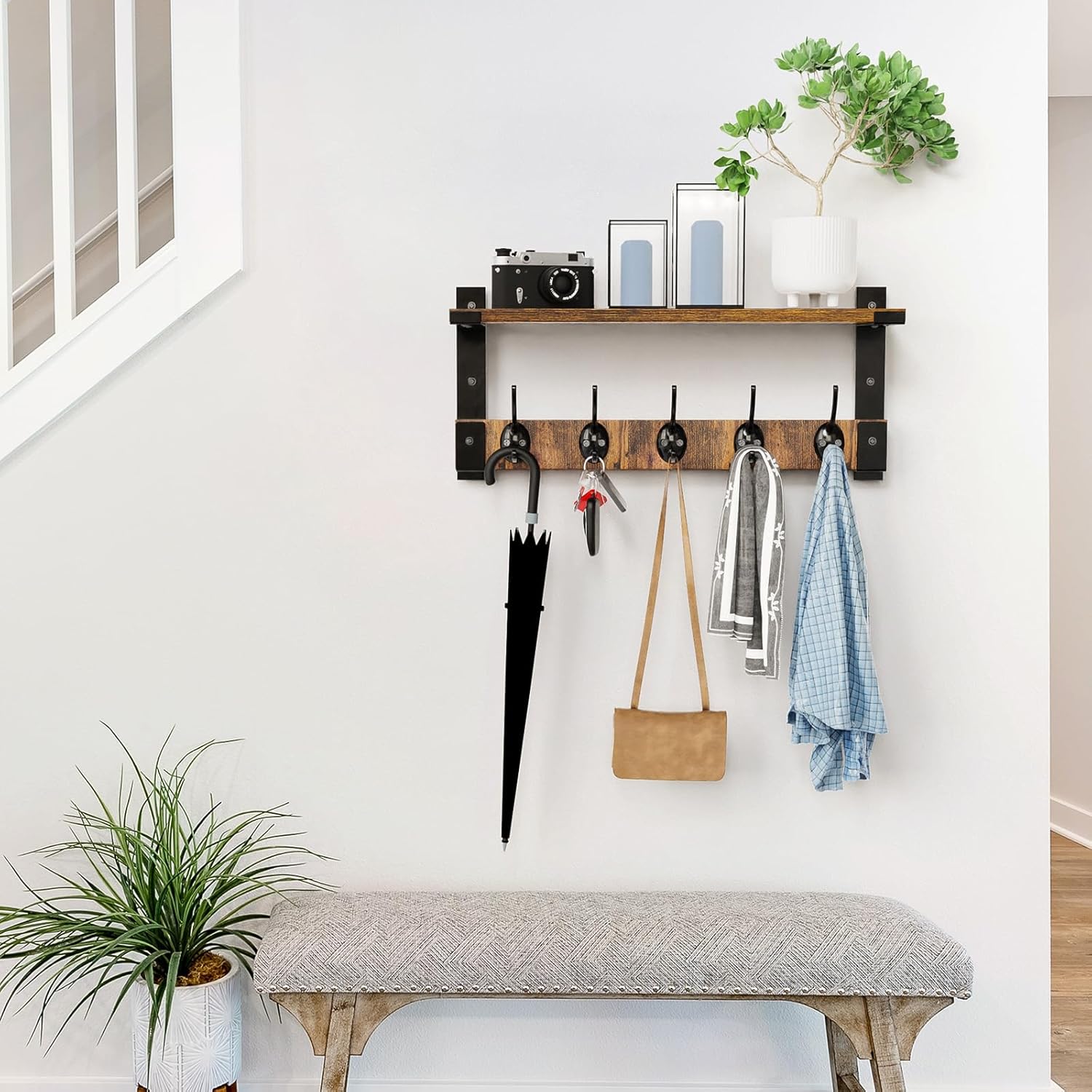 Oraich Wall Hooks with Shelf Coat Rack