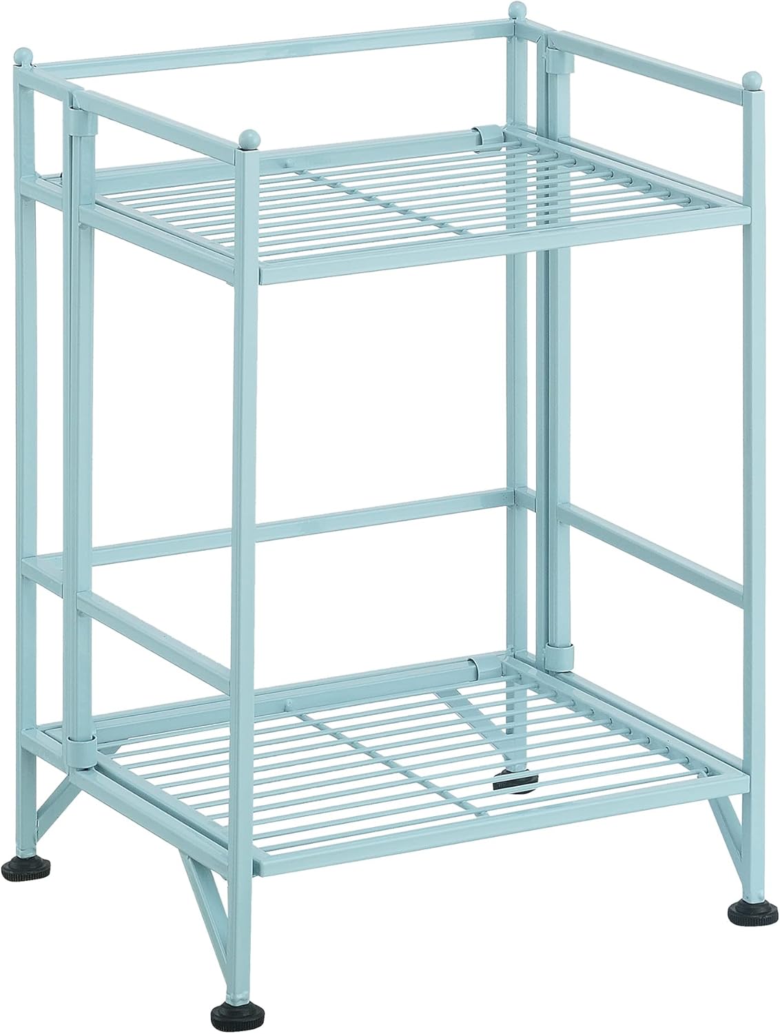 Convenience Concepts Xtra Storage Shelves - 2 Tier Folding Metal Organizer for Home Use