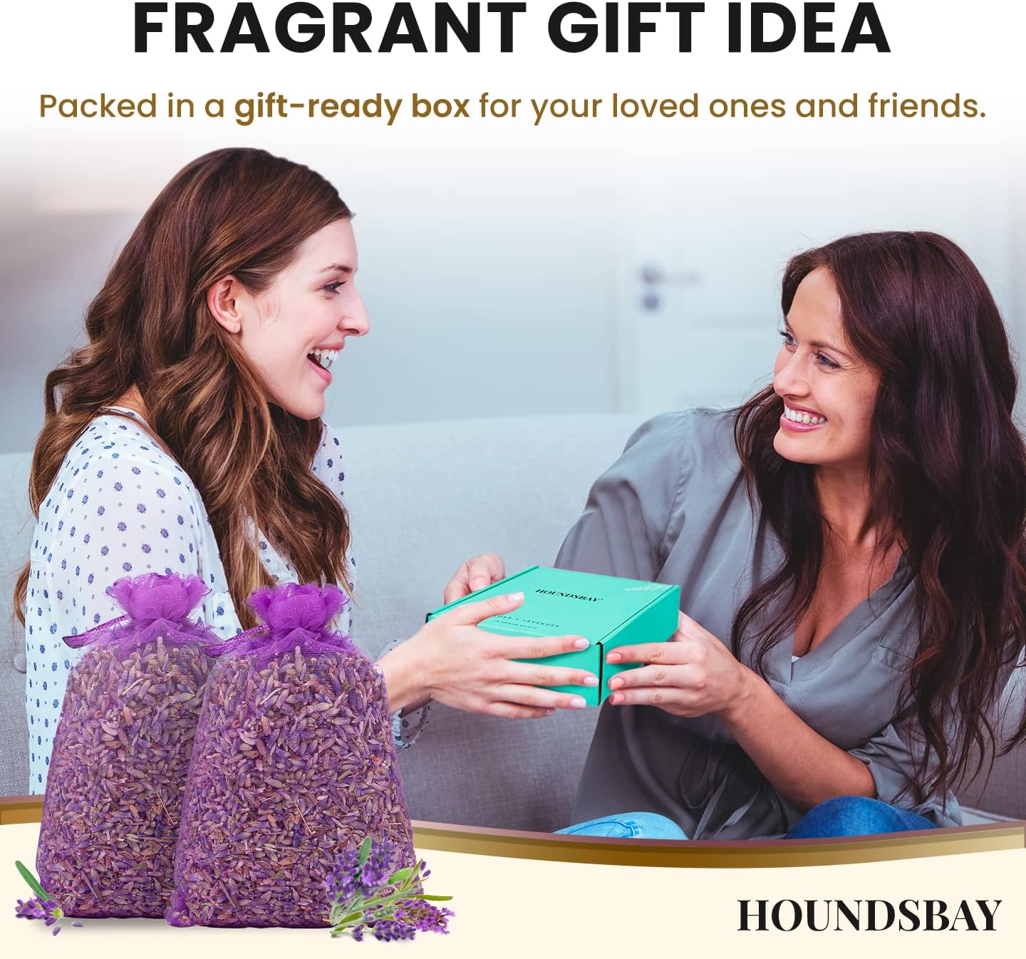 10 Lavender Sachet Bags with Hanger Hooks