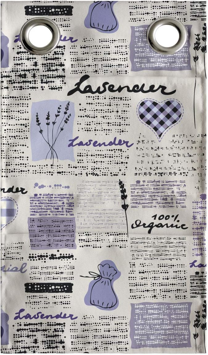 Lunarable Old Newspaper Hanging Pocket Organizer Lavender Retro Pattern