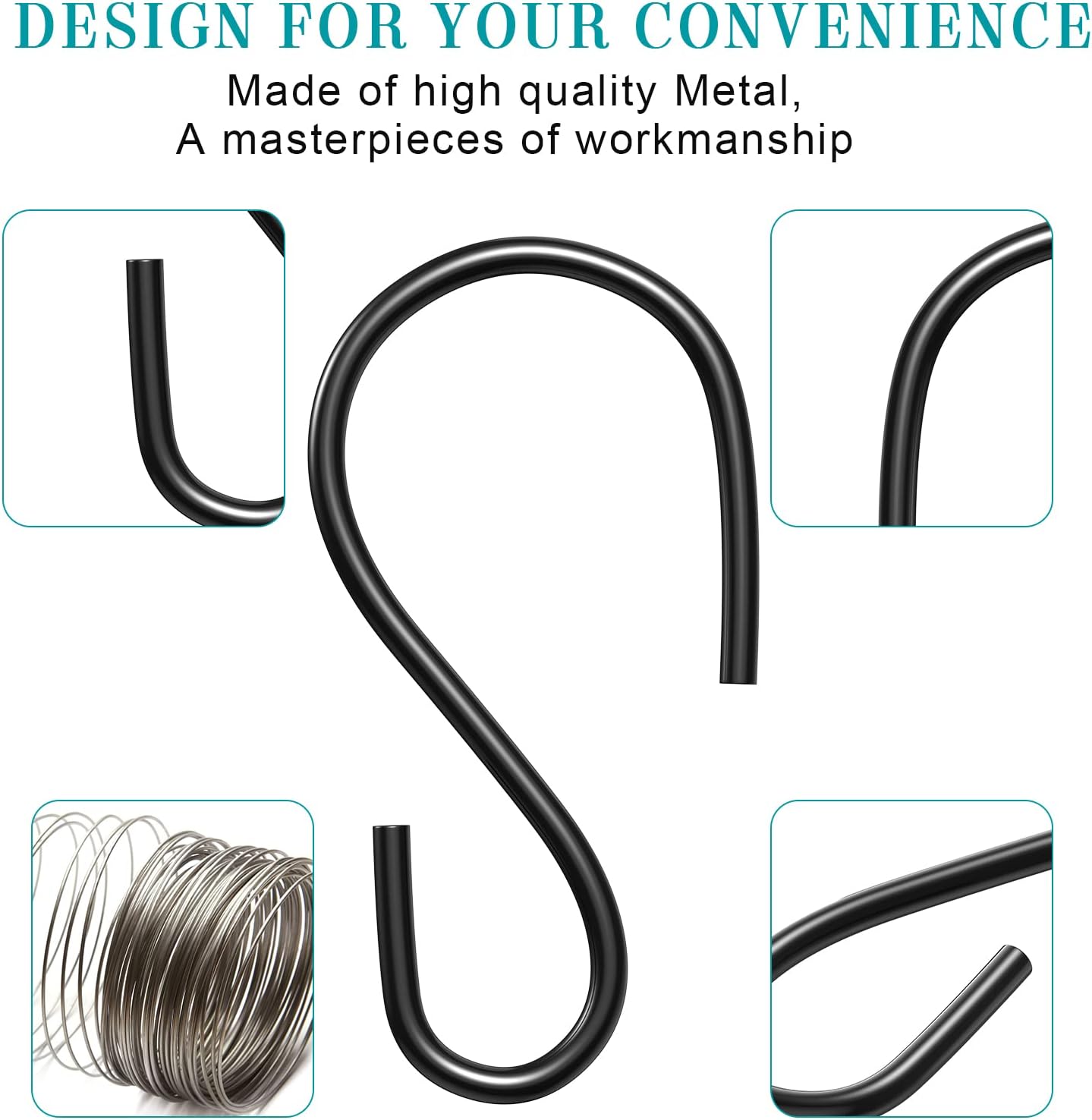 Sratte 120 Pcs S Hook Set for Hanging Decorations and Storage