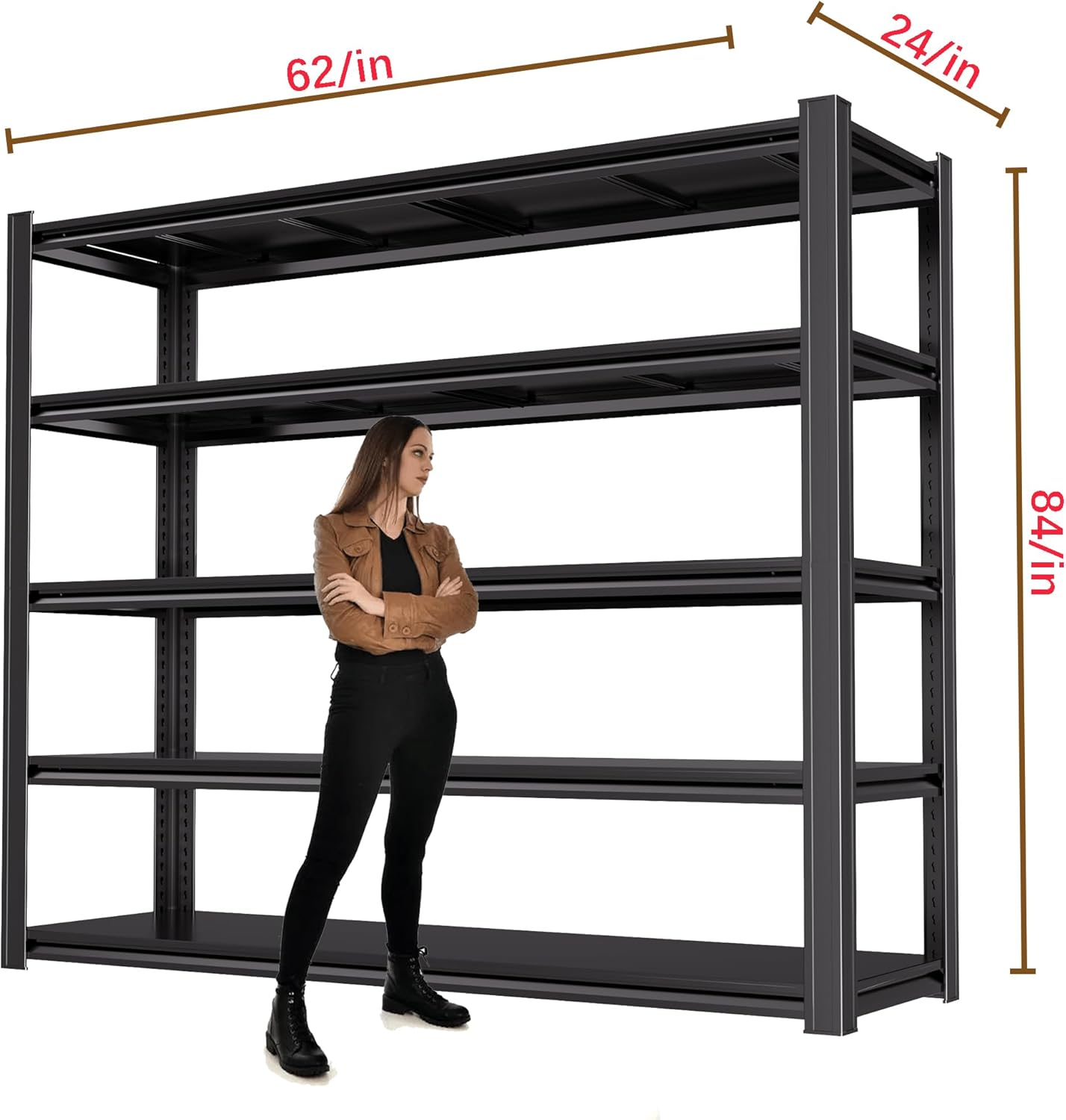 84 Inch Heavy Duty Garage Shelving 6 Tier Storage Unit