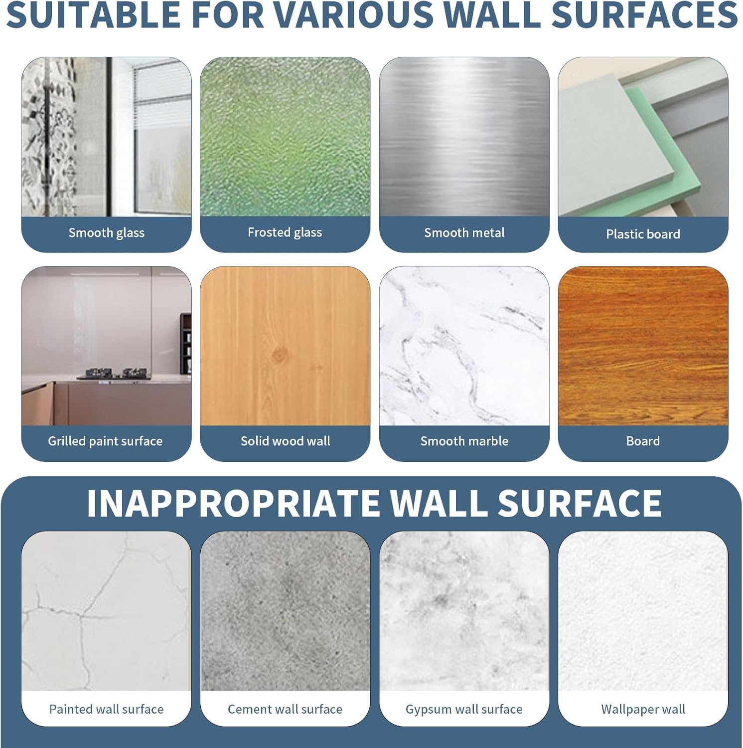 Suction Cup Hooks 4 Pack Reusable and Powerful for Shower and Kitchen Use