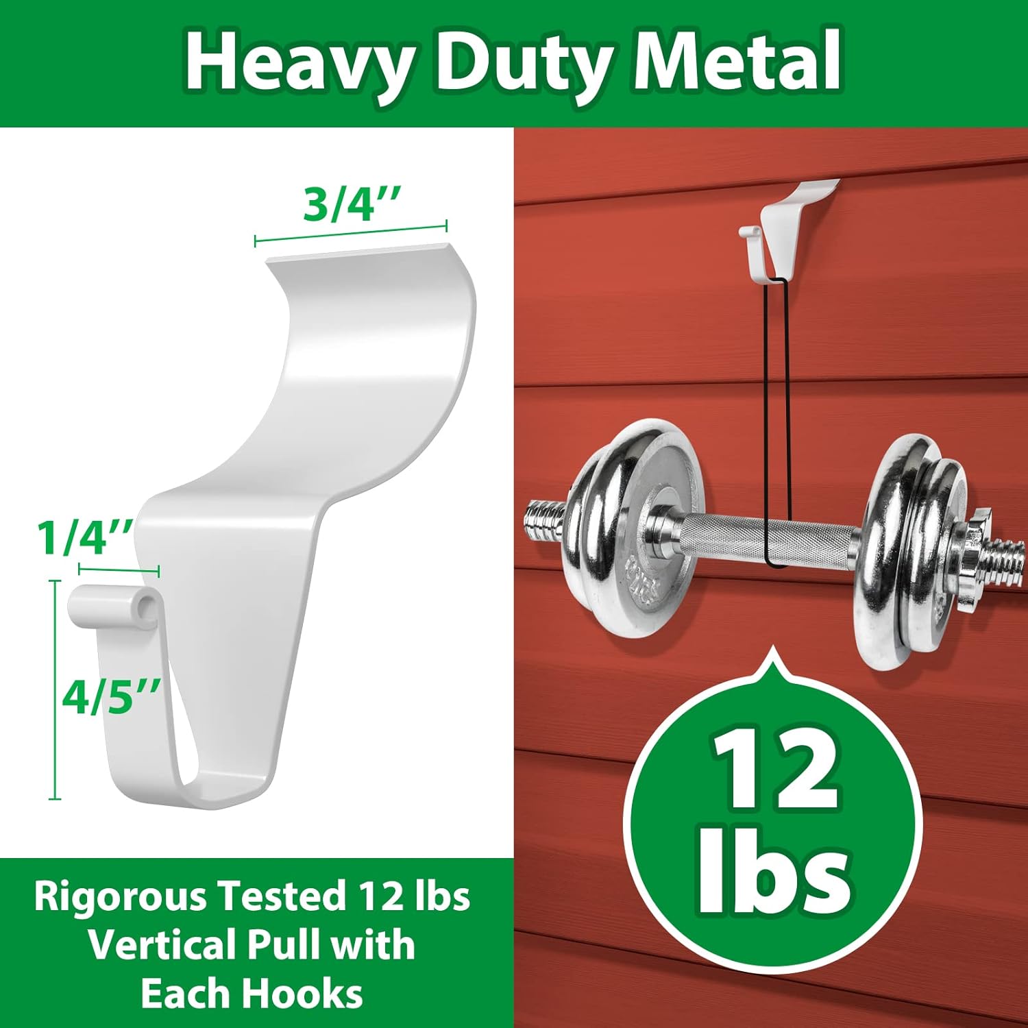Vinyl Siding Hooks 12 Pack No Nails Needed