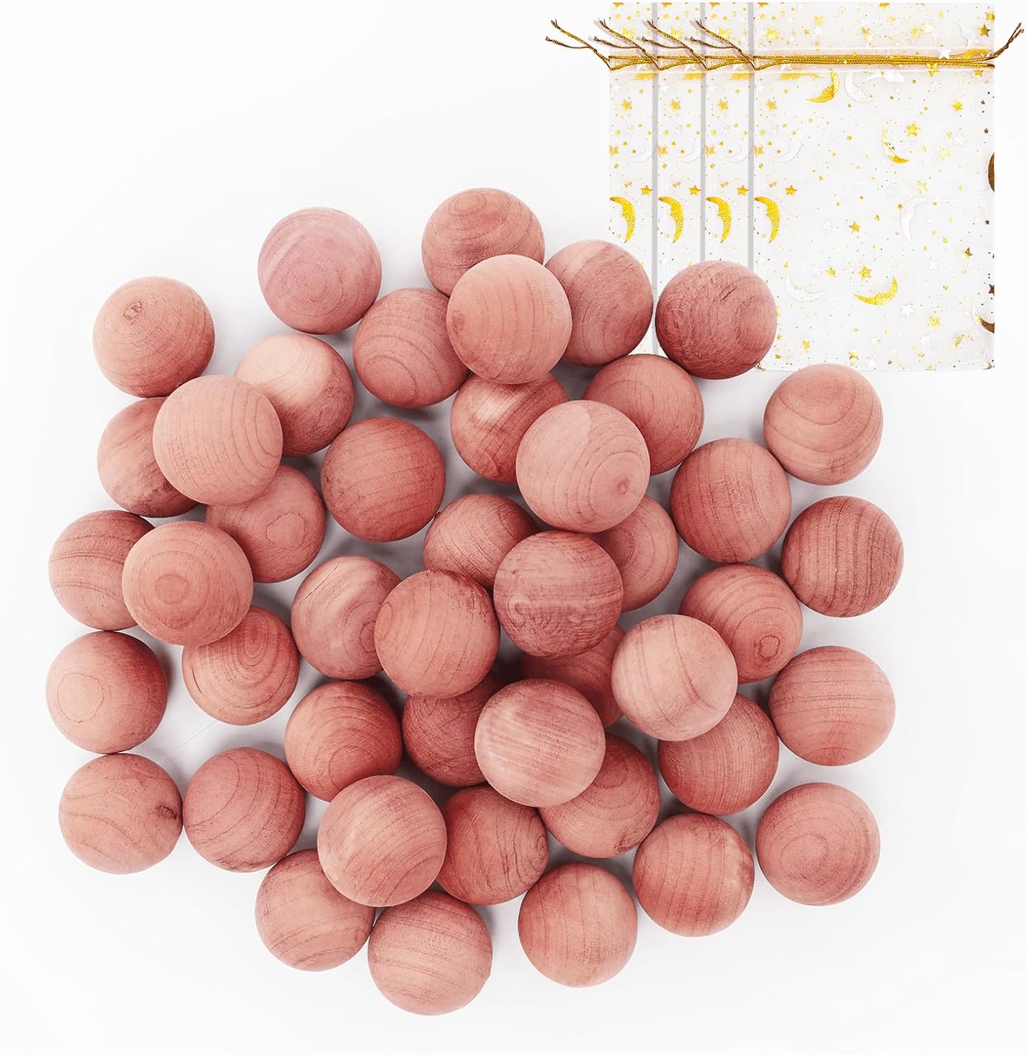 Homode Cedar Blocks for Clothes Storage 50 Pcs