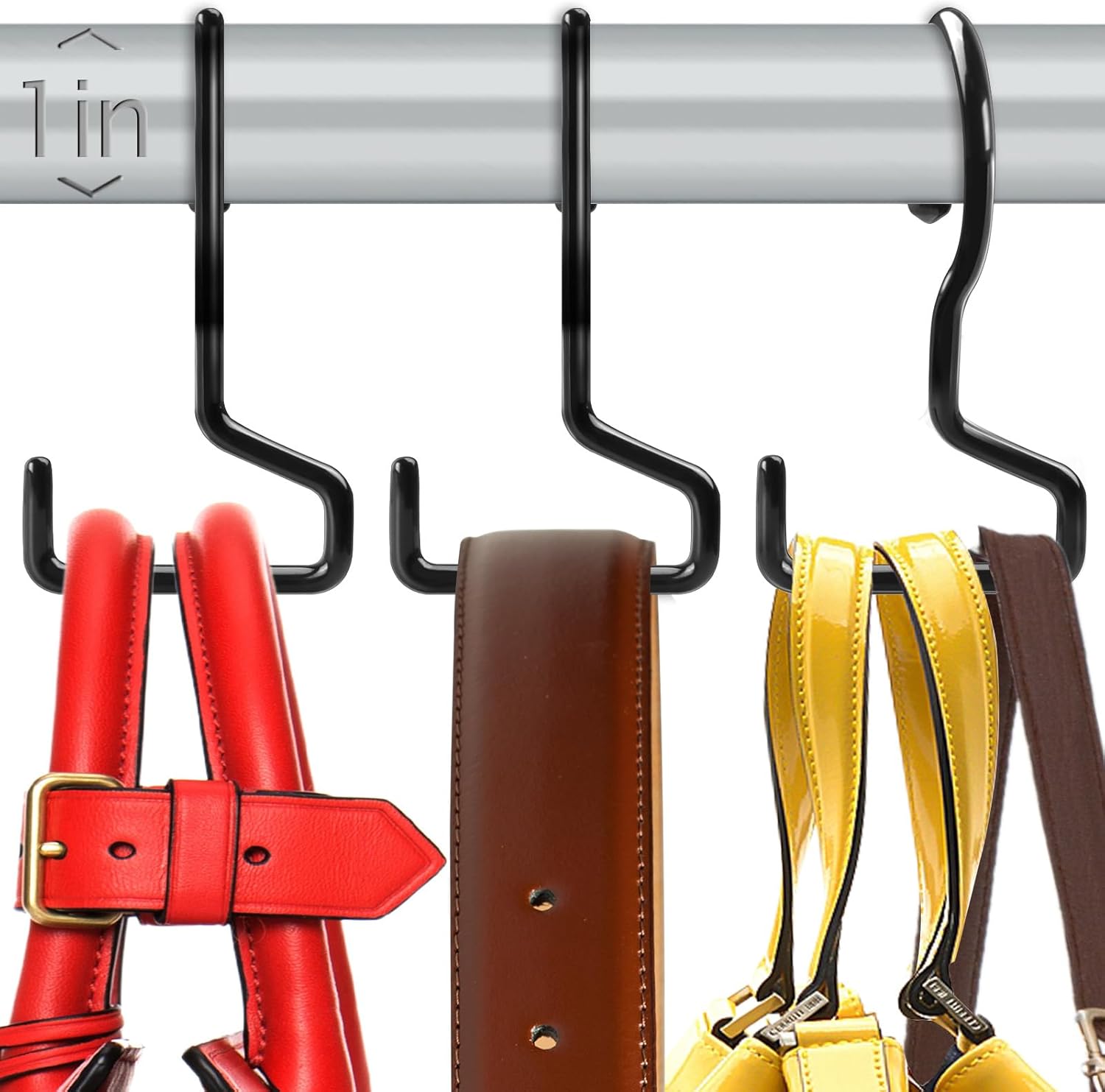 Dapute 8 Pack Twist Design Bag Hanger for Closet