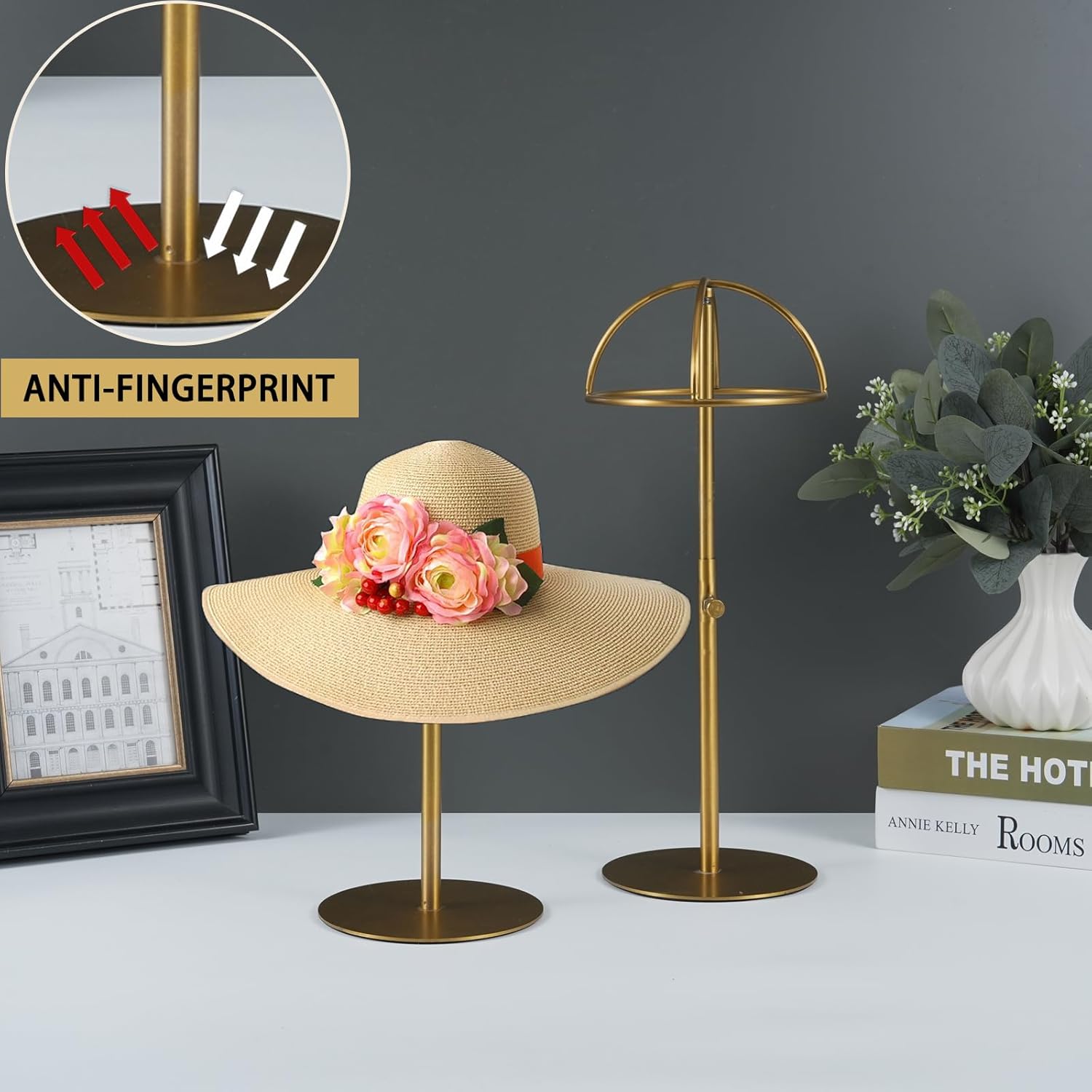 Mckechson 2PCS Adjustable Hat Display Stand