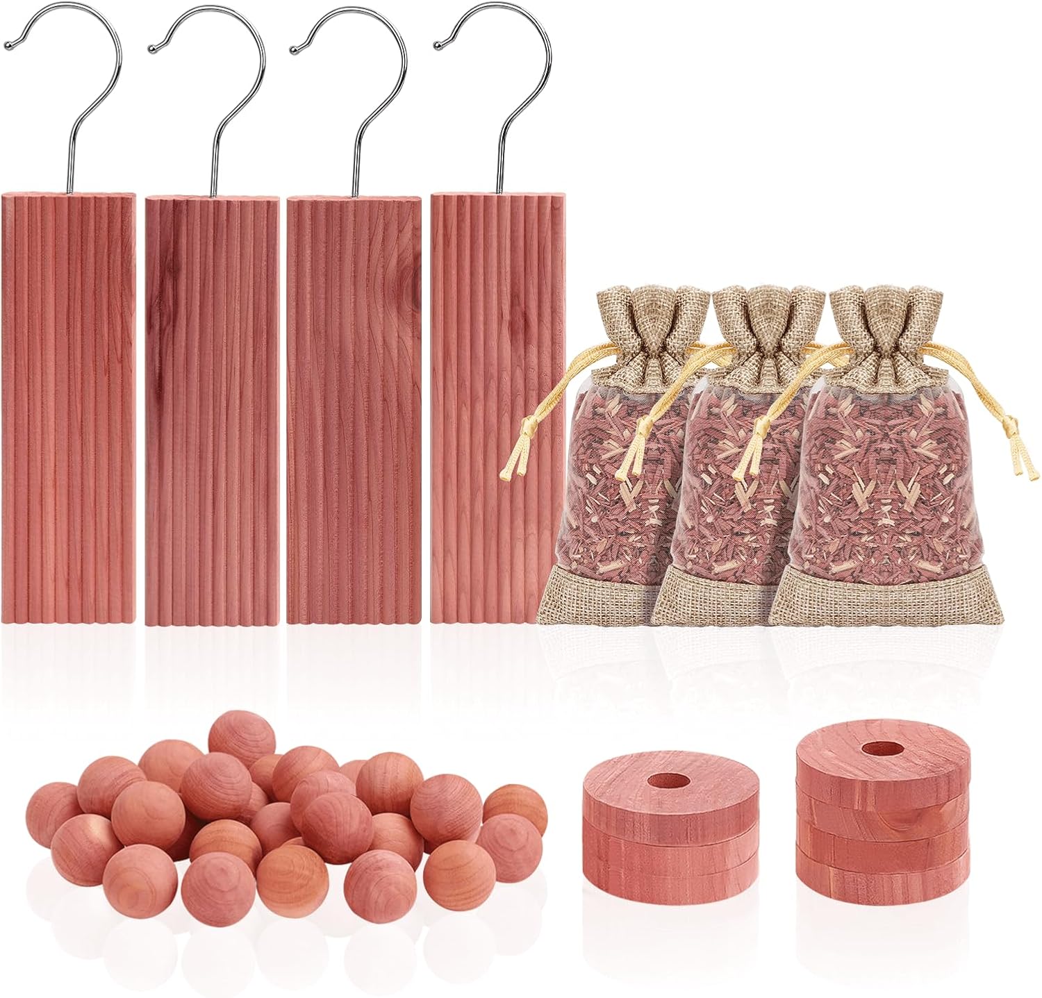 Homode Cedar Blocks for Clothes Storage Set of 30