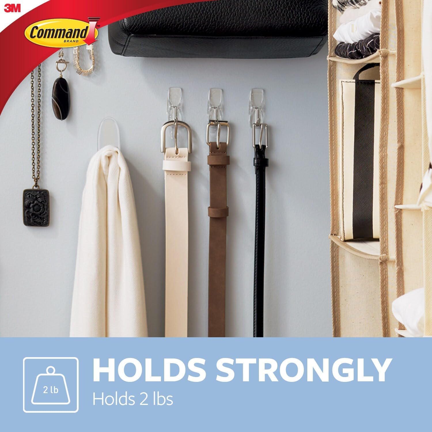 Command Medium Clear Wire Toggle Hooks 6-Piece