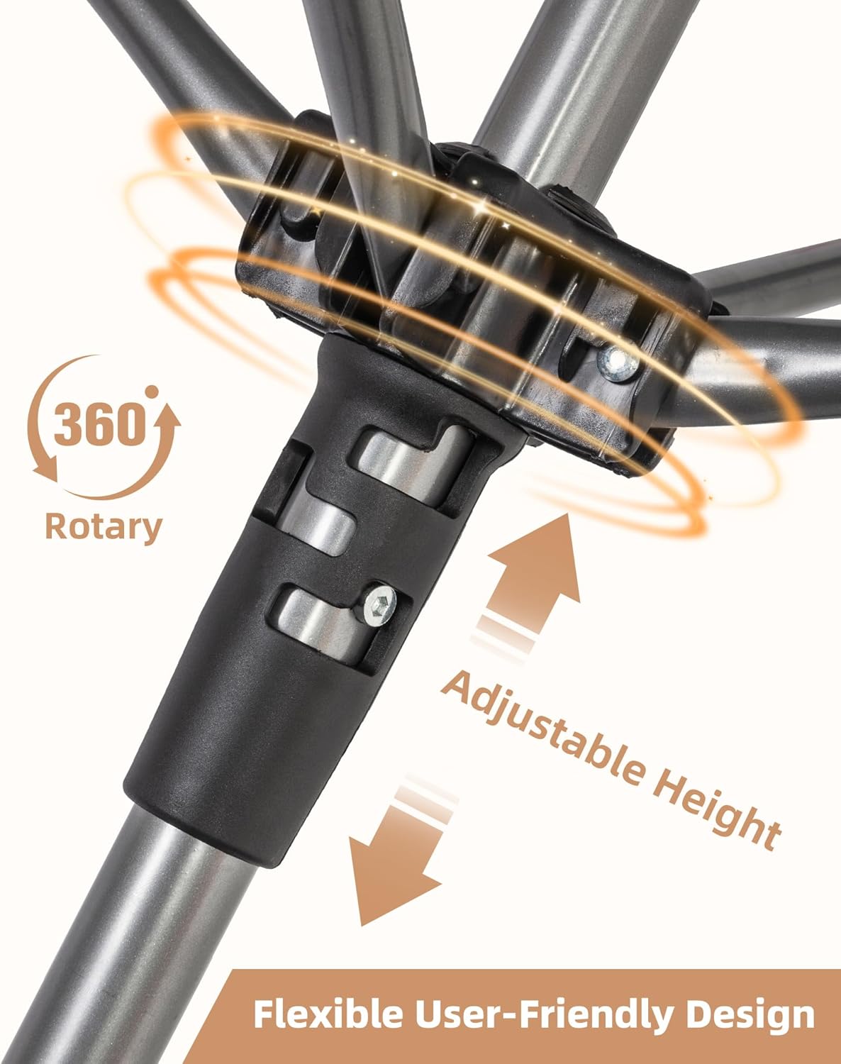 STORAGE MANIAC Outdoor Umbrella Drying Rack with 12 Lines and 164 Feet Drying Space