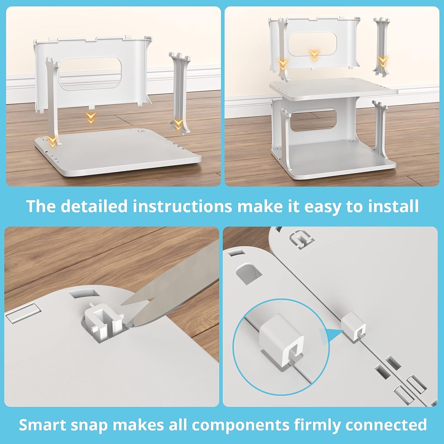 ZOINLIY Stackable Shoe Organizer for Small Spaces Grey Free Standing Rack