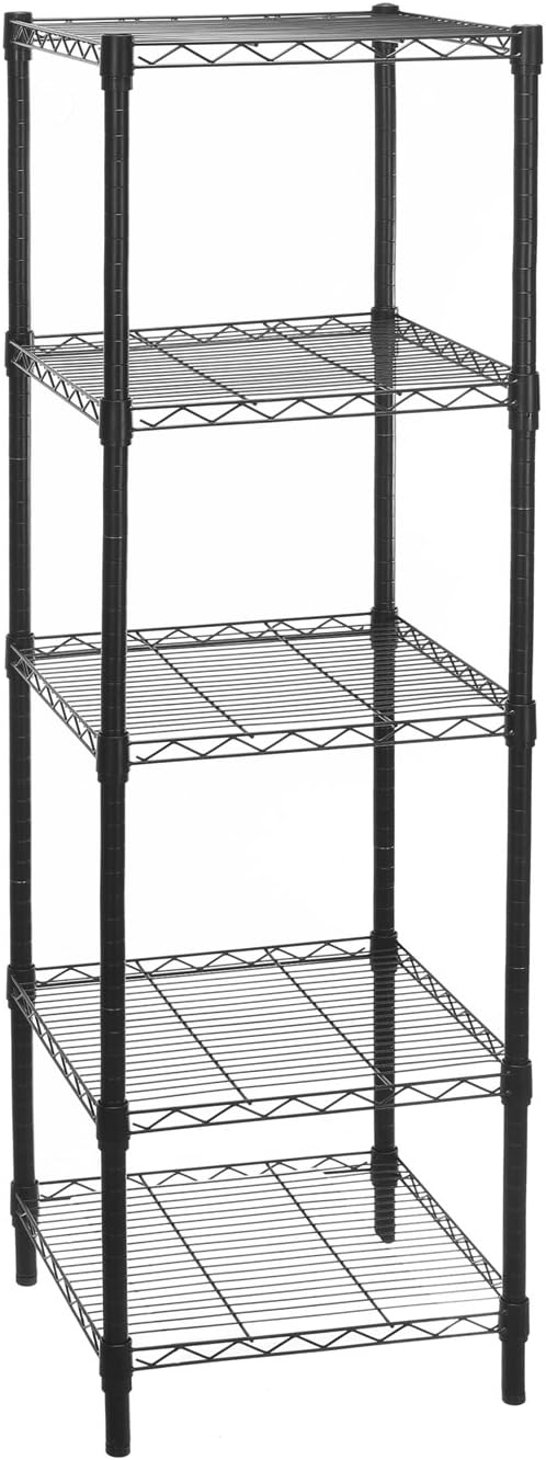 HollyHOME 5 Shelves Adjustable Steel Shelving Rack