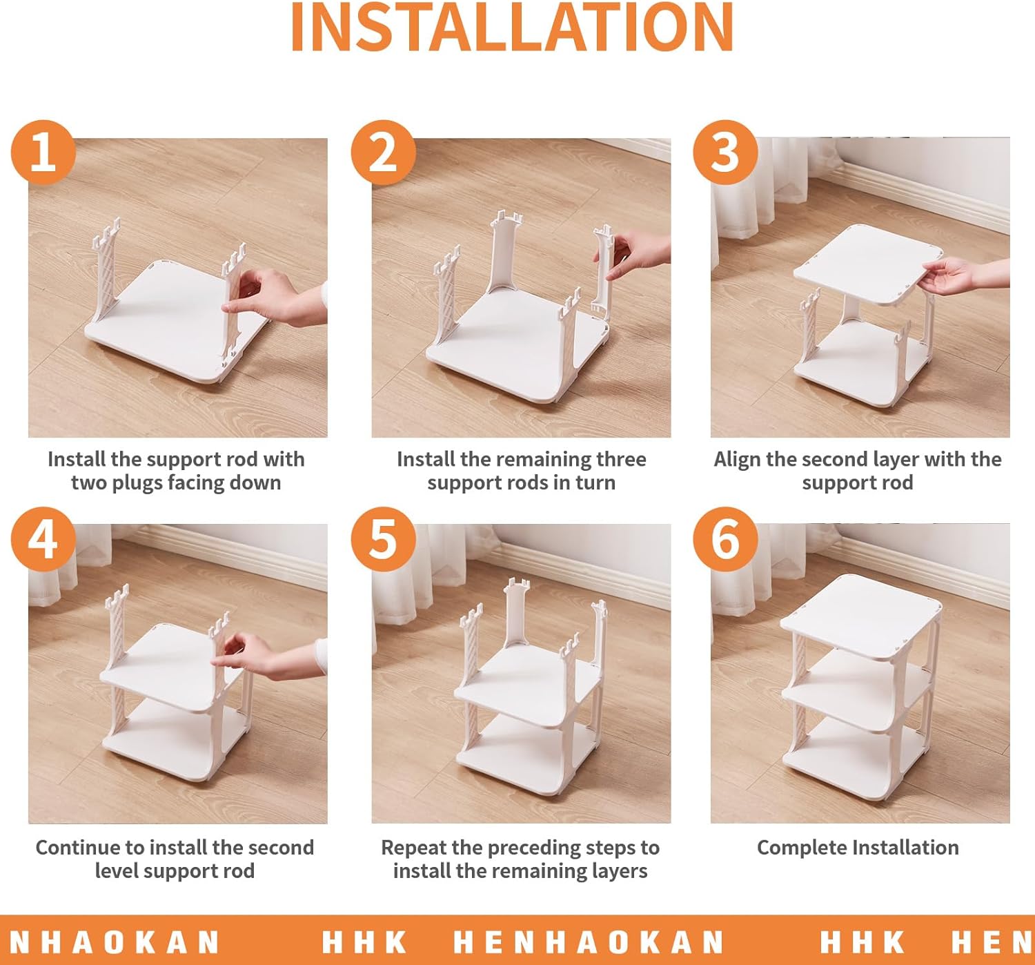 5 Tier Shoe Rack Organizer for Closet Storage Narrow Vertical Free Standing Beige