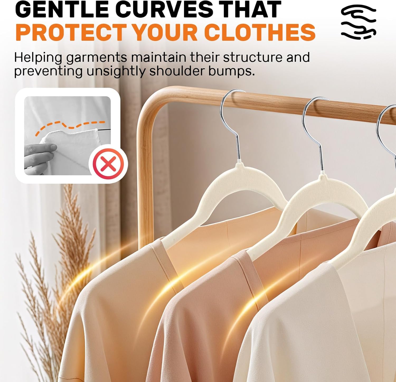30 Pack Premium Velvet Shirt Hangers with Swivel Hook and Non-Slip Surface