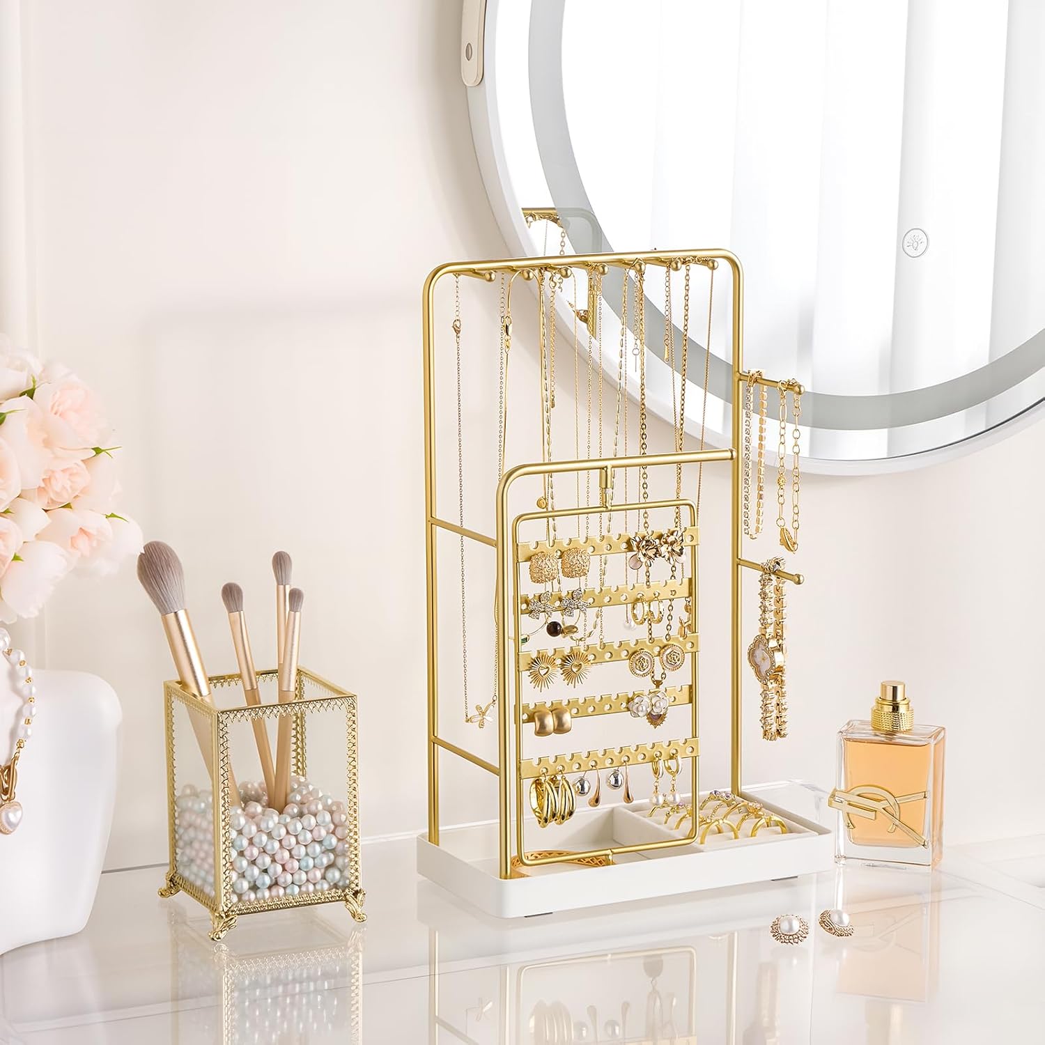 ProCase Gold Jewelry Display Stand Holder
