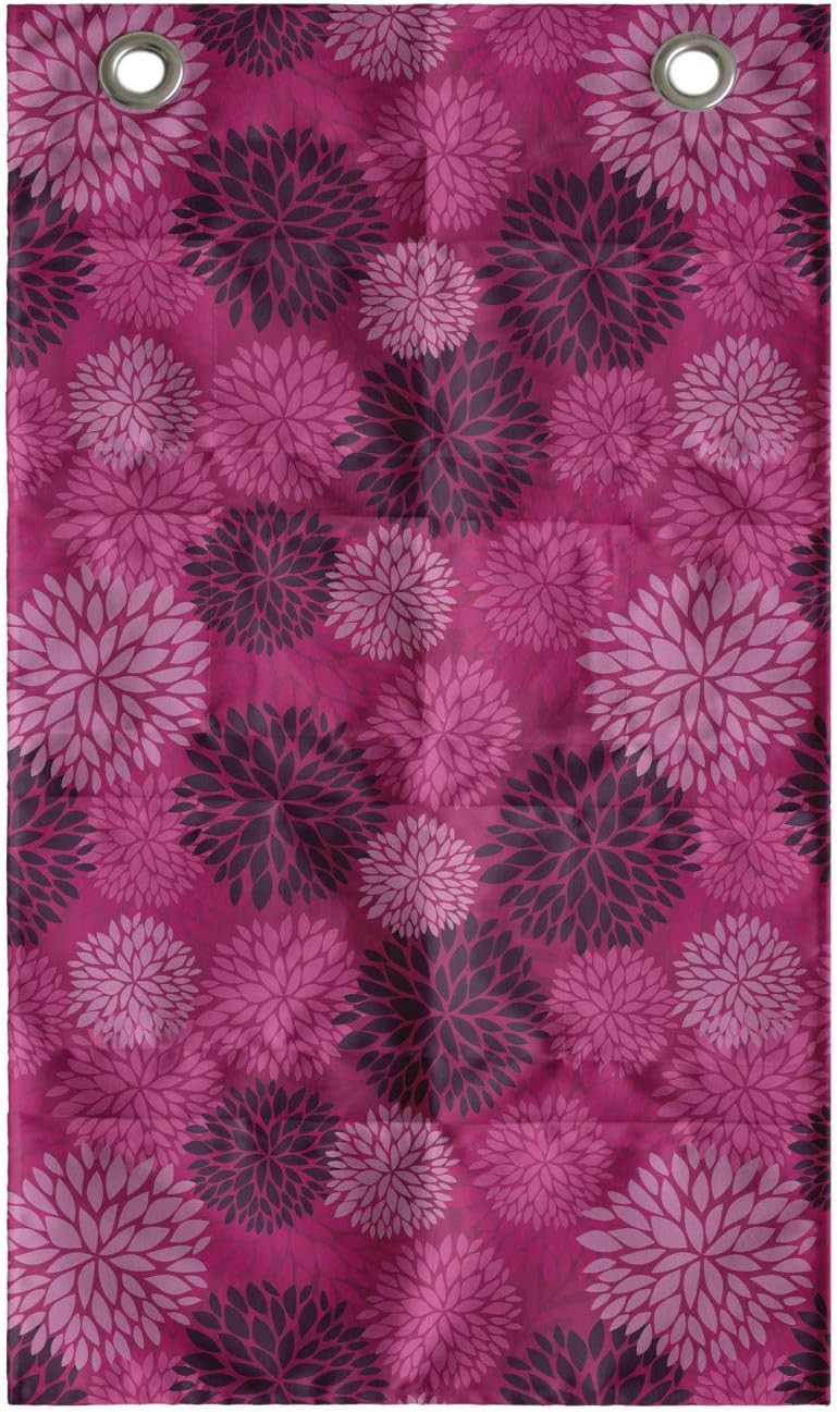 Ambesonne Dahlia Hanging Pocket Organizer 21 x 31 Inches Hot Pink and Dark Purple