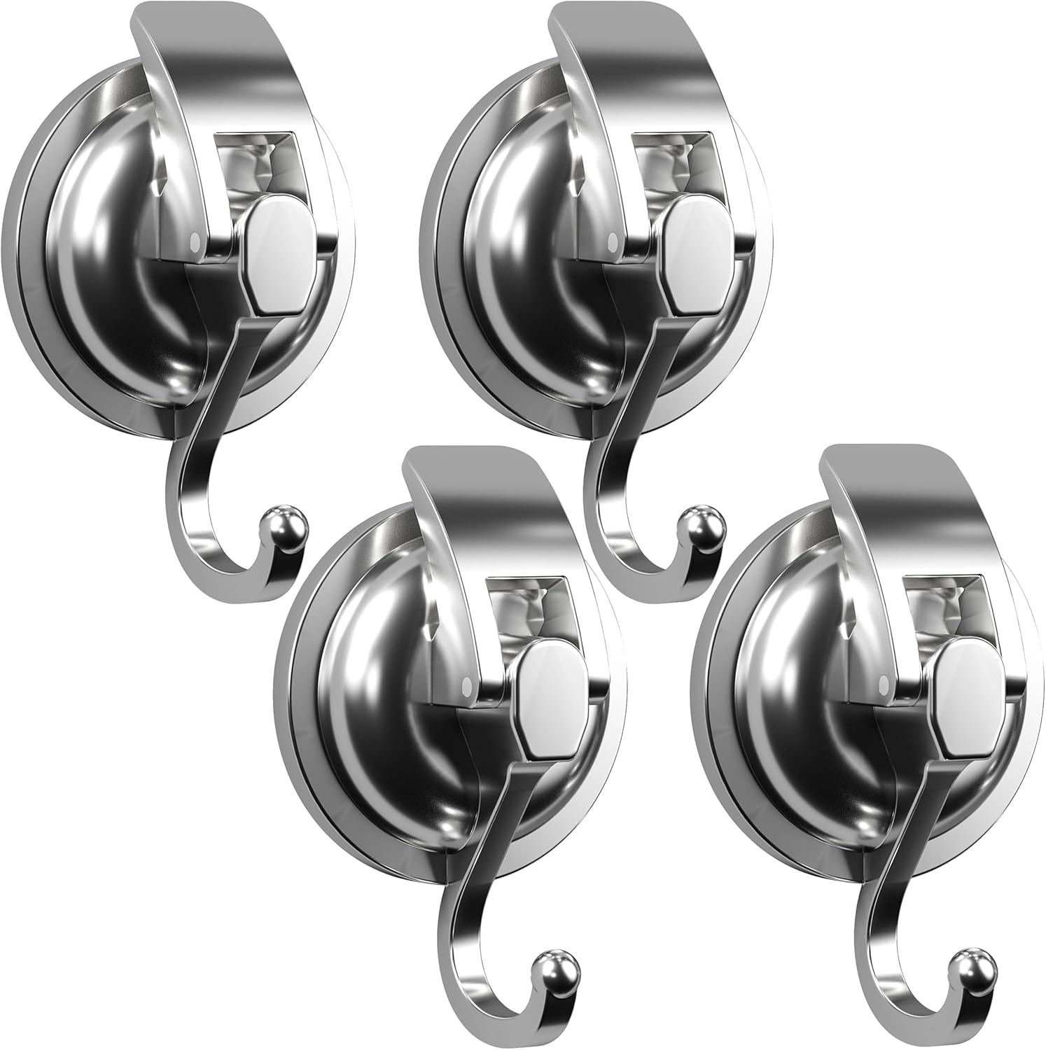 Heavy Duty Vacuum Suction Cup Hooks 4 Pack