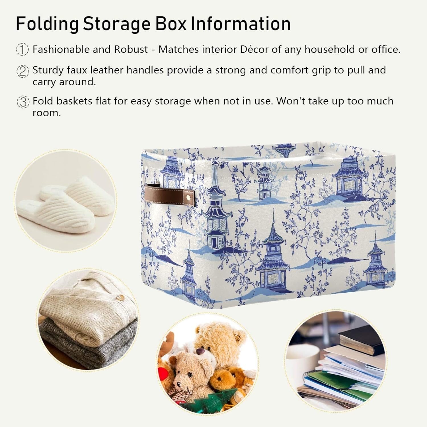 Susiyo Large Capacity Foldable Storage Baskets 2 Pack