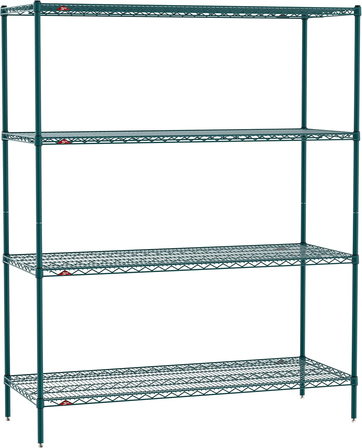 METRO Super Erecta 4 Tier Industrial Wire Shelving Unit with 2000 lbs Capacity