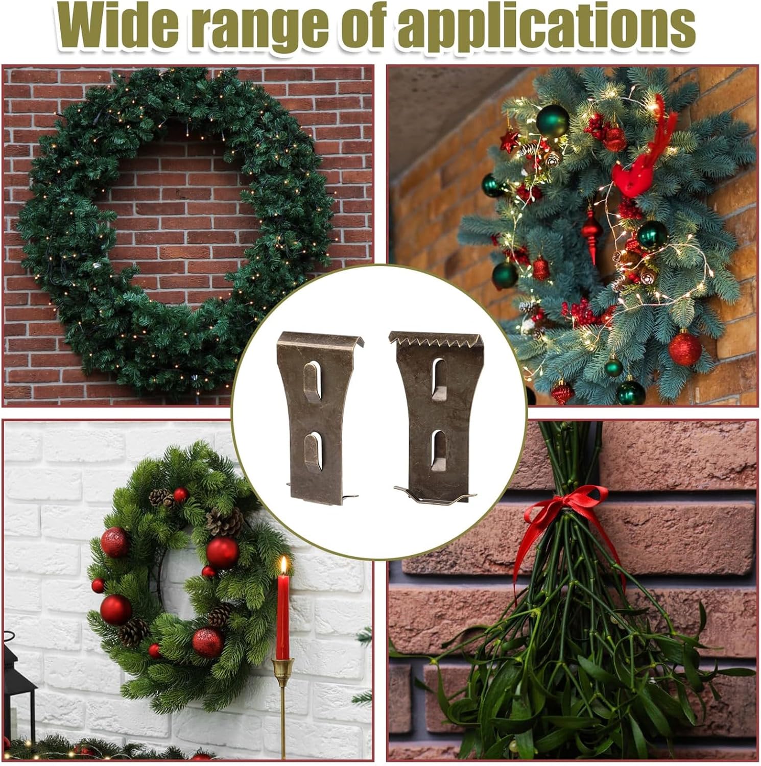8 Pieces Brick Wall Hooks for Hanging Decorations
