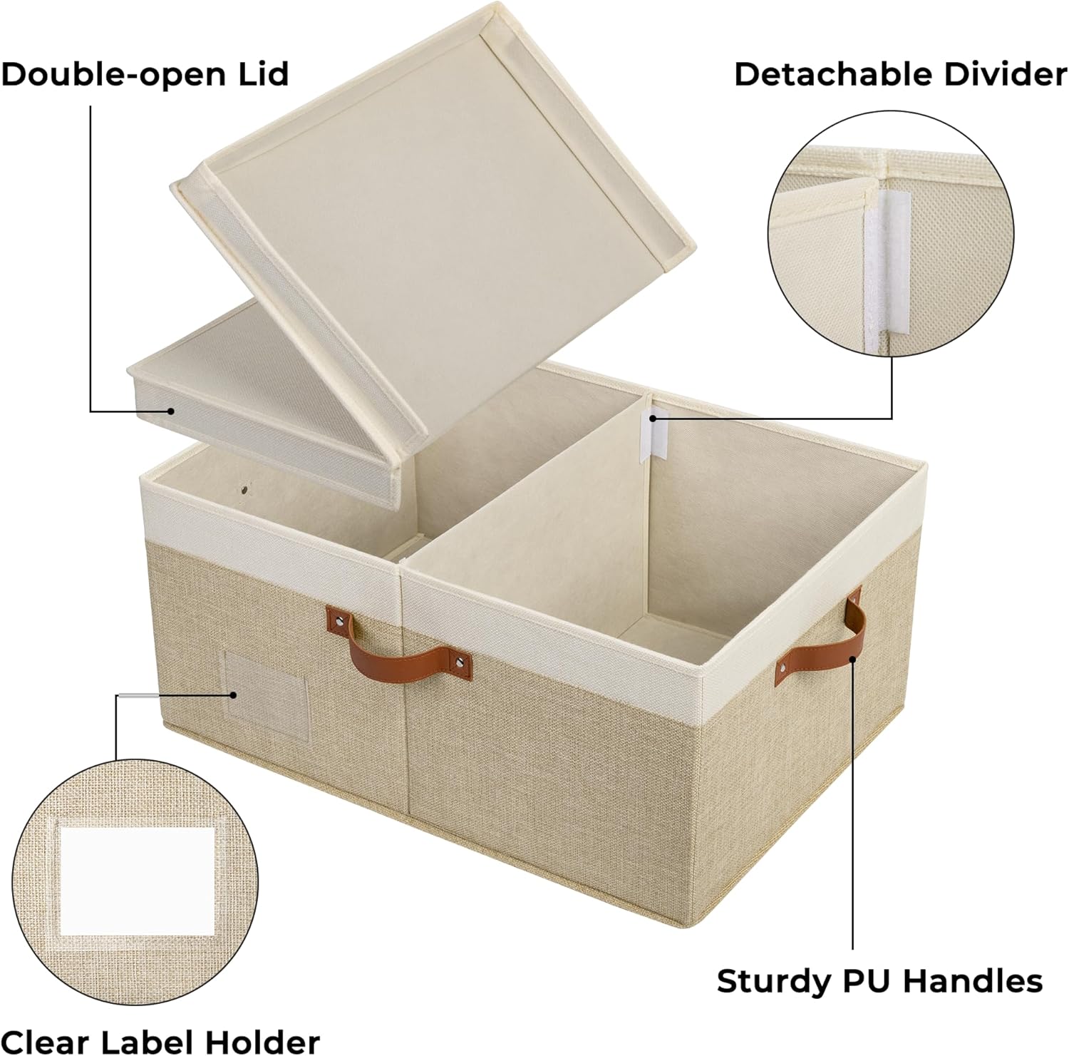 Granny Says Decorative Storage Box with Lid 63L