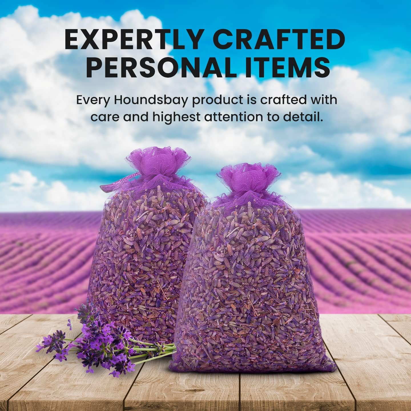 10 Lavender Sachet Bags with Hanger Hooks