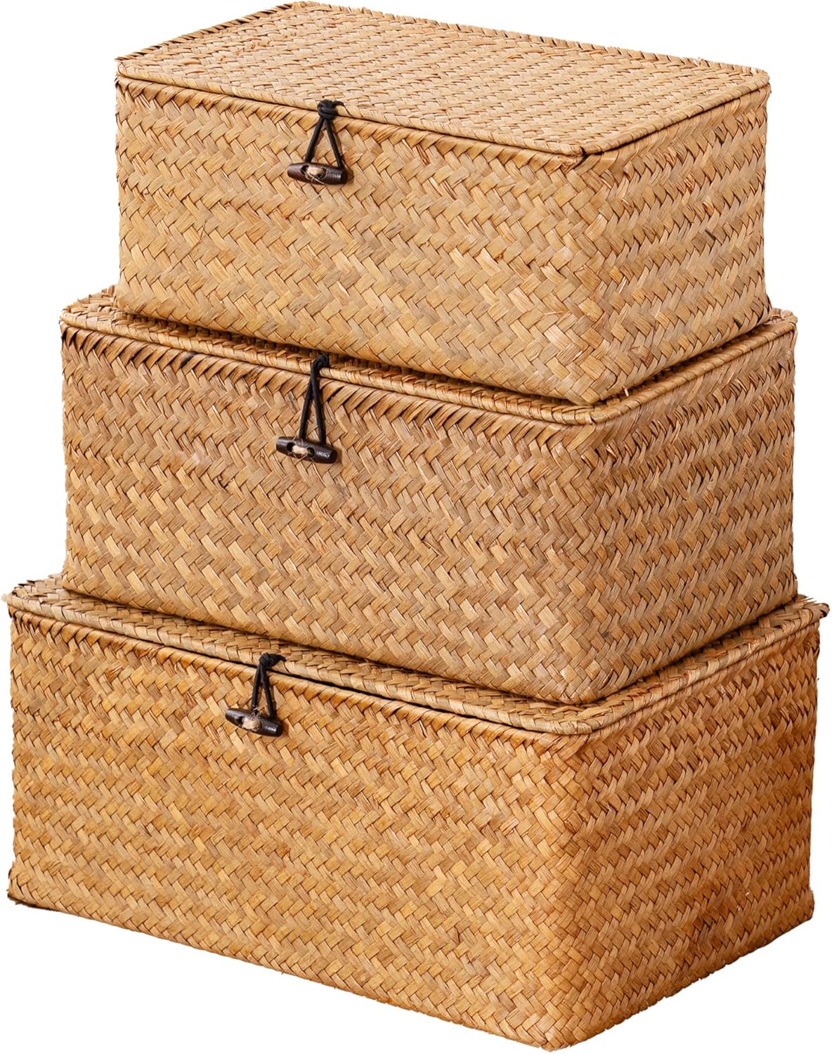 Nonam Handwoven Seagrass Storage Bin Set of 3
