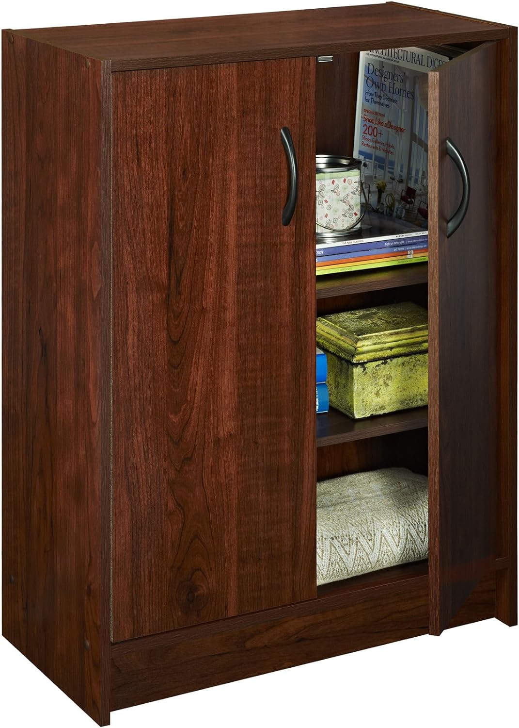 ClosetMaid Dark Cherry 2-Door Stackable Organizer