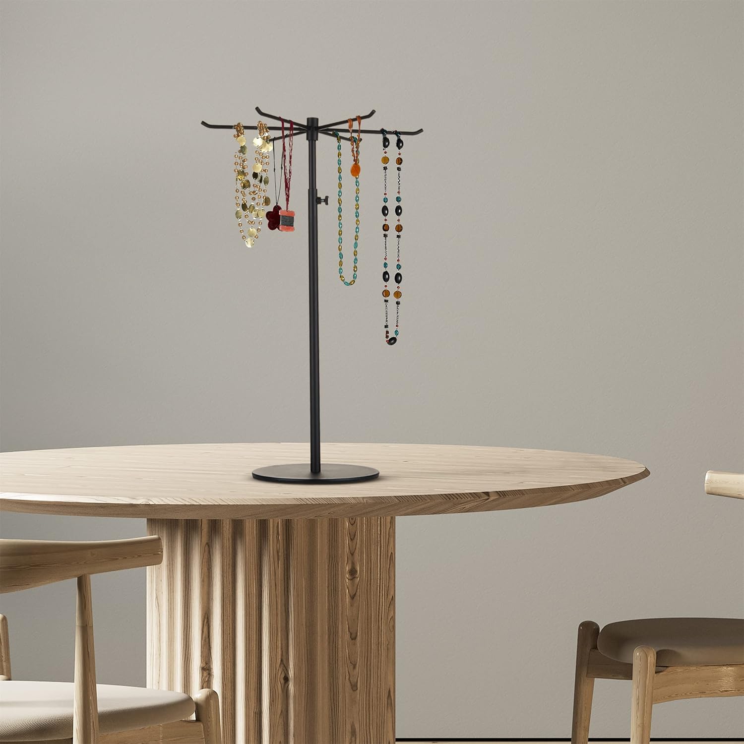 Rotating Keychain Display Stand with 6 Hooks