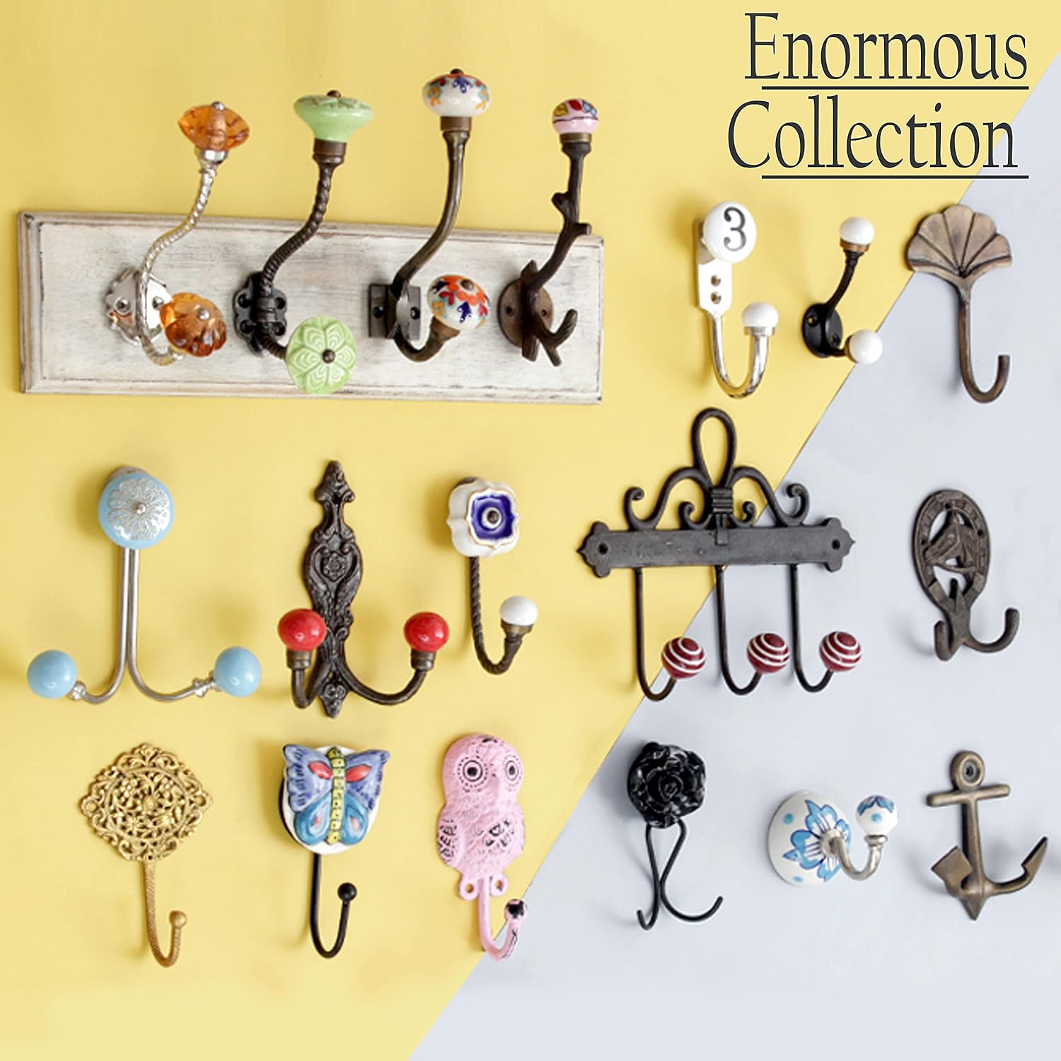 Indian Shelf 2 Pack Red Wall Hooks