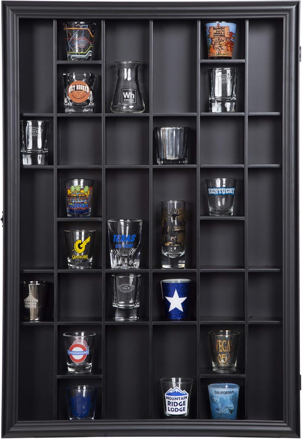 Gallery Solutions Black Wall-Mounted Display Case