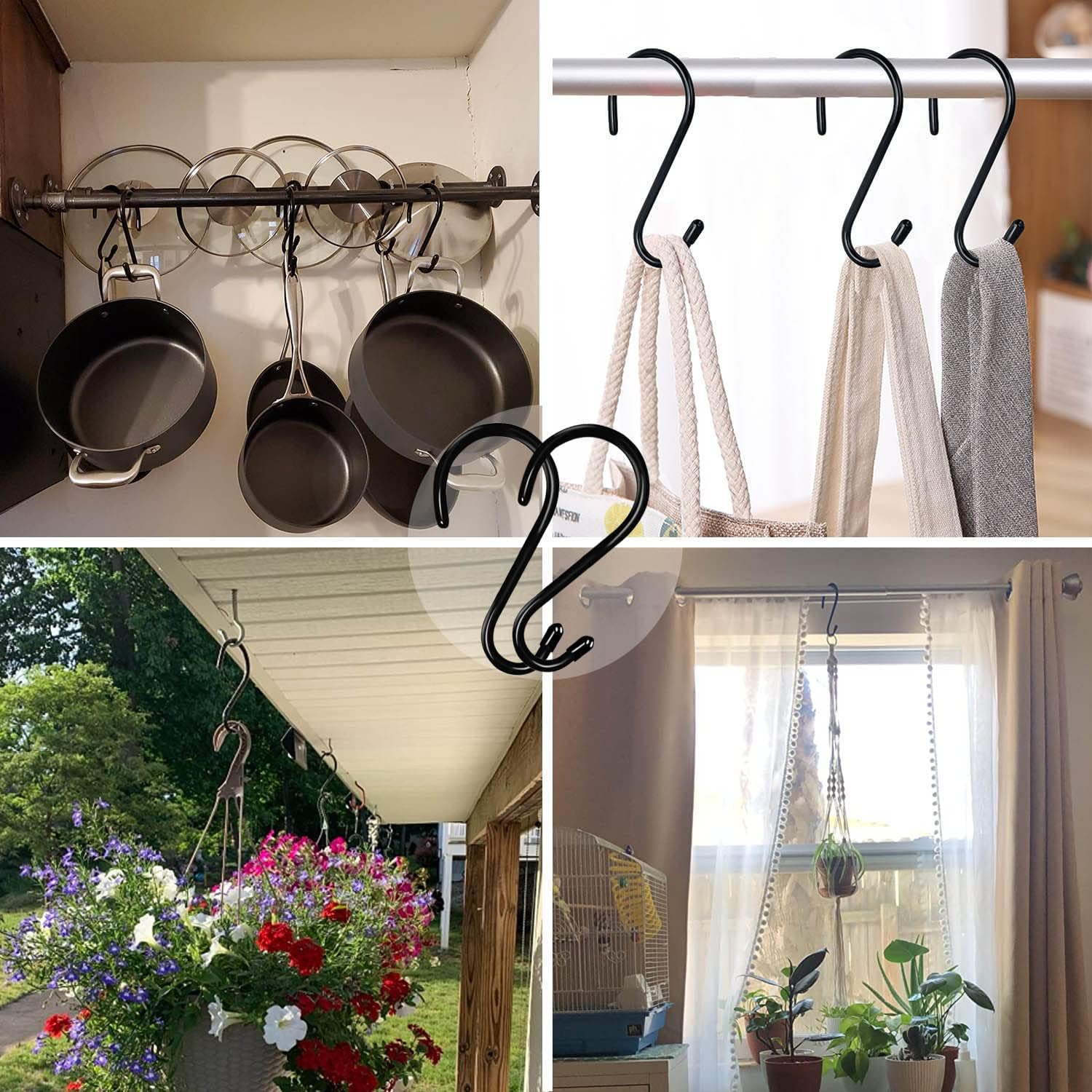 12 Pack 45 Inch S Hooks for Hanging