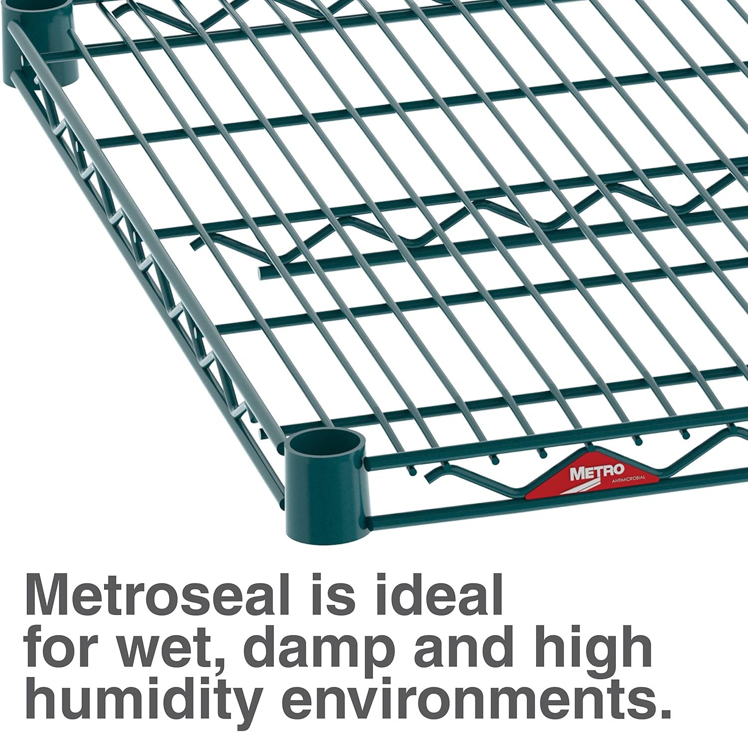 METRO Super Erecta 4 Tier Industrial Wire Shelving Unit with 2000 lbs Capacity